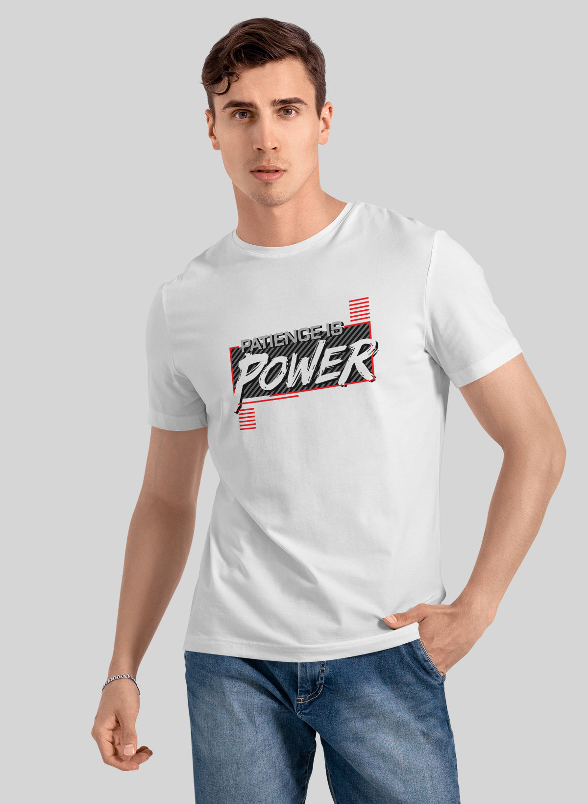 PETIENCE IS POWER CREW NECK T-SHIRT