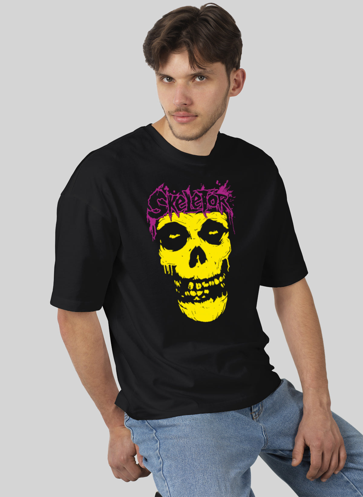 SKELETOR COTTON OVERSIZED T-SHIRT