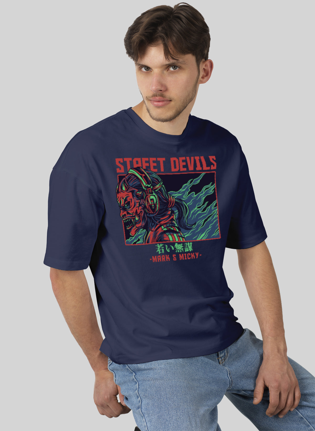 STREET DEVILS COTTON OVERSIZED T-SHIRT