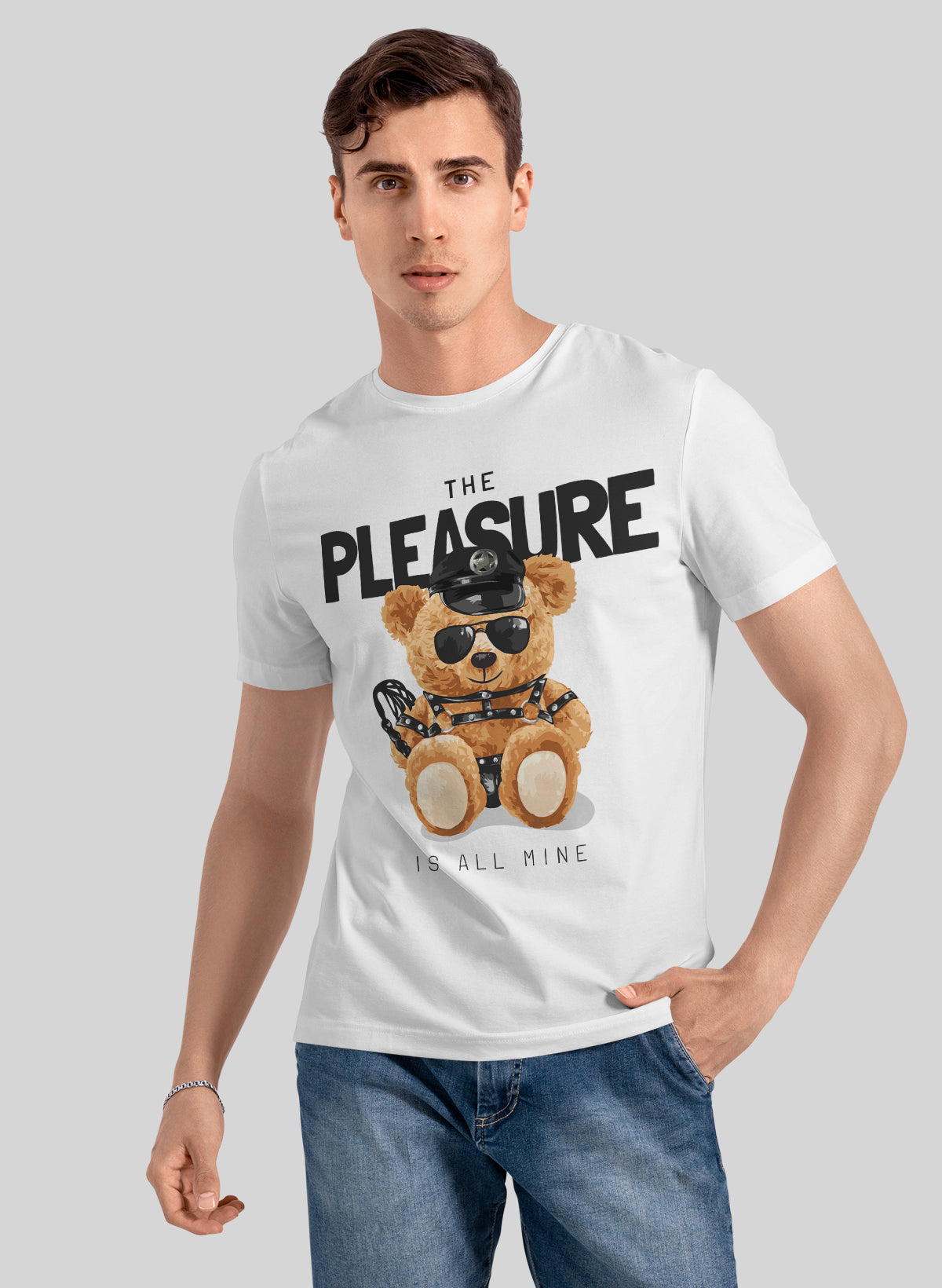 THE PLEASURE IS ALL MINE CREW NECK T-SHIRT