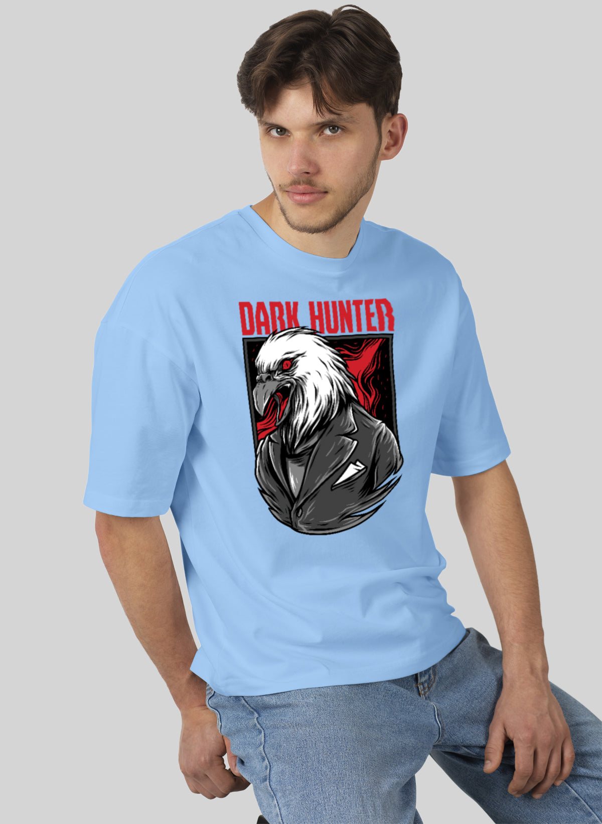 DARK HUNTER COTTON OVERSIZED T-SHIRT