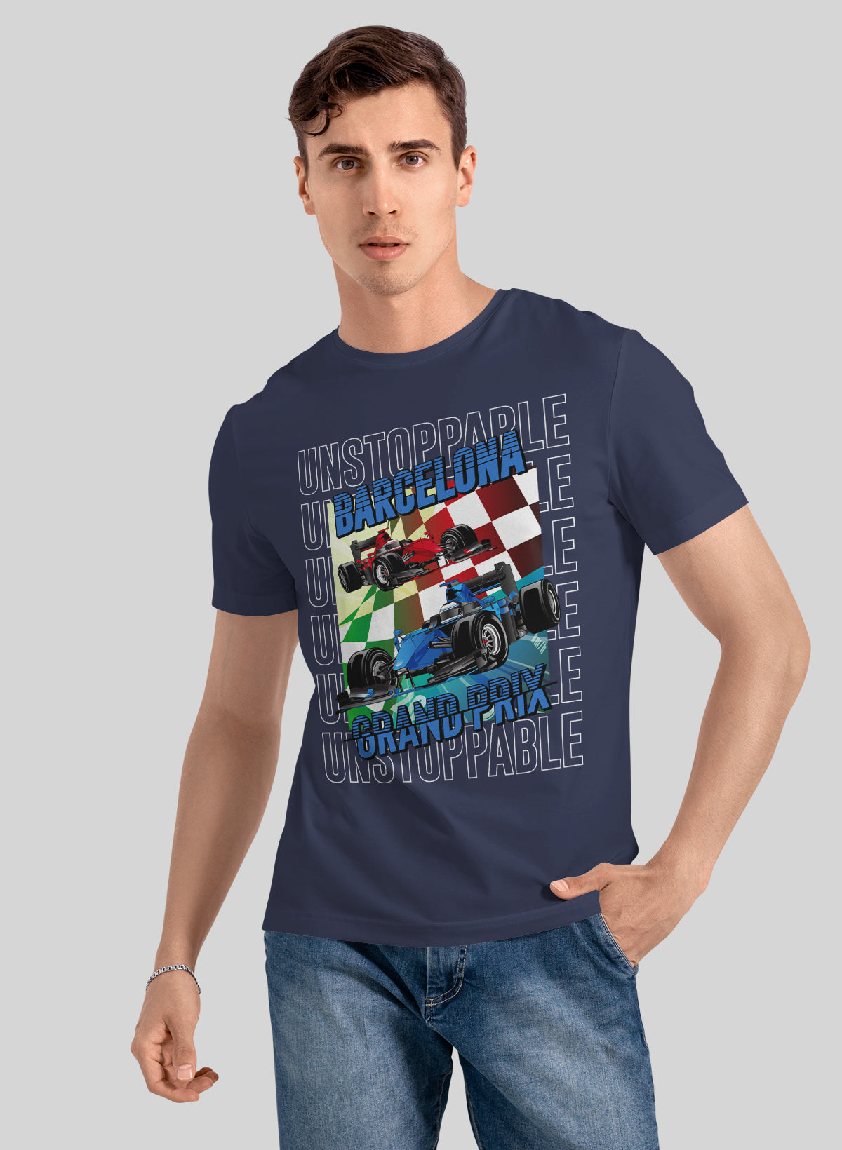 BARCELONA GRAND PRIX CREW NECK T-SHIRT