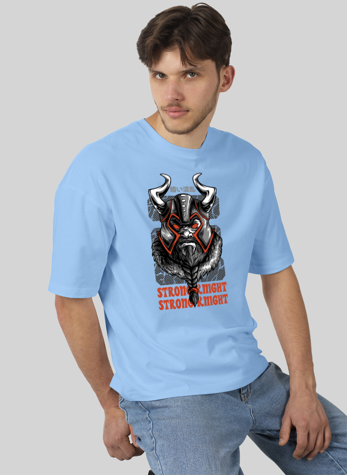 STRONG KNIGHT COTTON OVERSIZED T-SHIRT