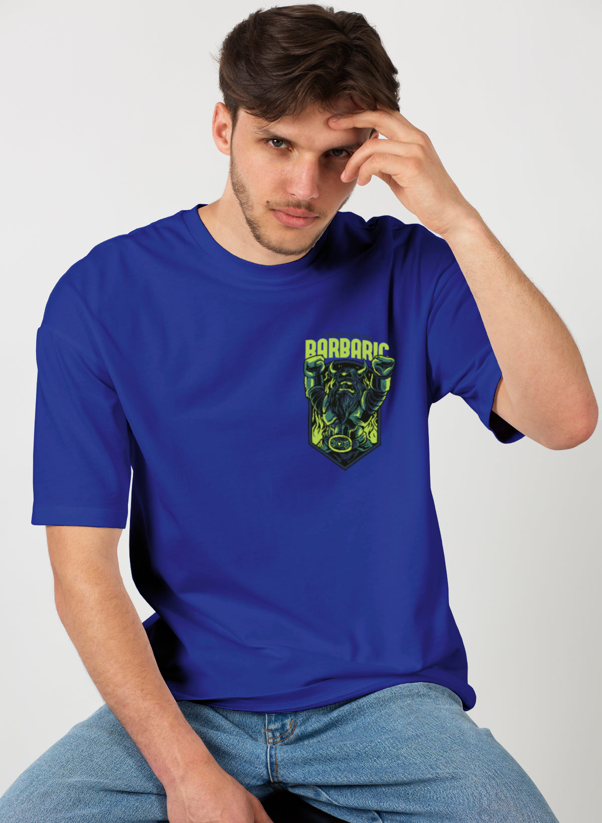 BARBARIC COTTON OVERSIZED T-SHIRT