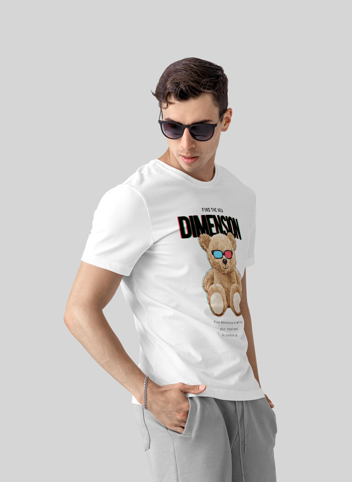 TEDDY FIND THE NEW DIMENSION CREW NECK T-SHIRT