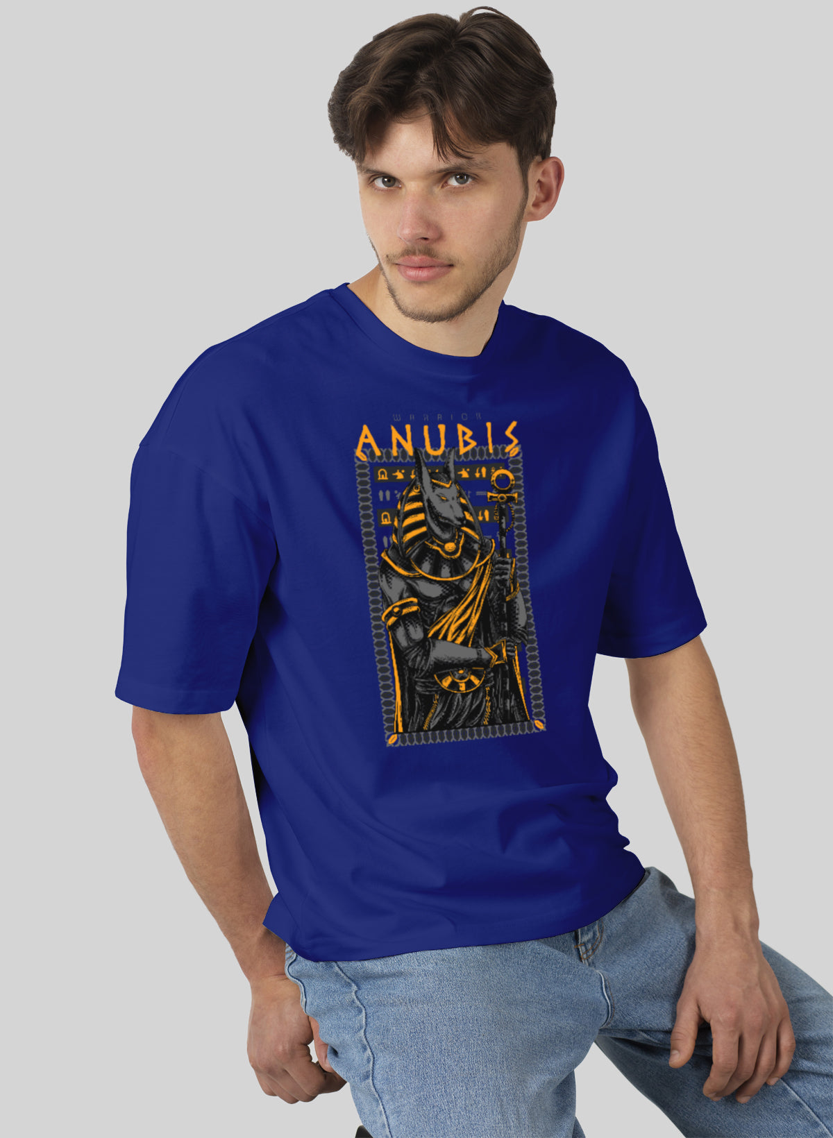 WARRIOR ANUBIS COTTON OVERSIZED T-SHIRT