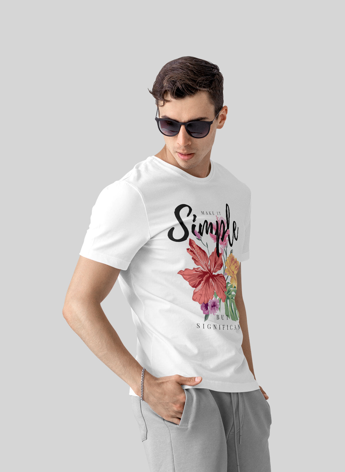 GRACEFUL SIMPLICITY CREW NECK T-SHIRT