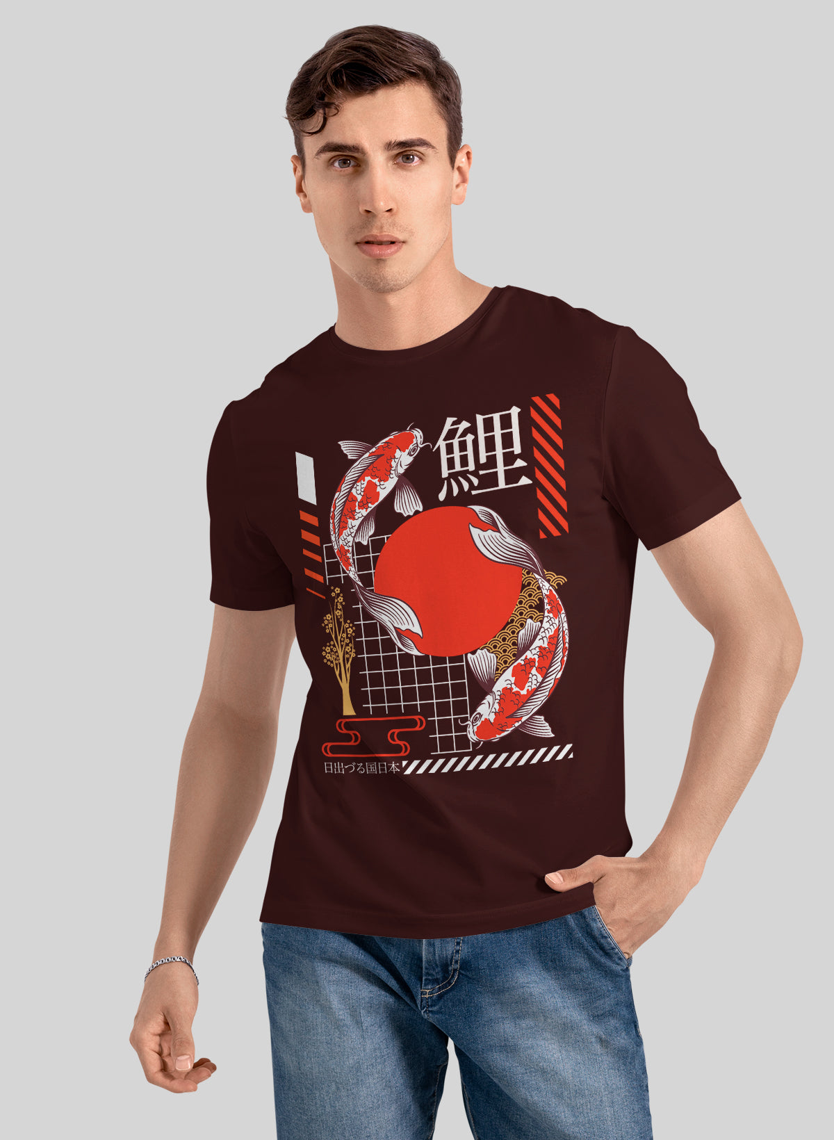 KOI ASCENSION MODERN JAPAN CREW NECK T-SHIRT