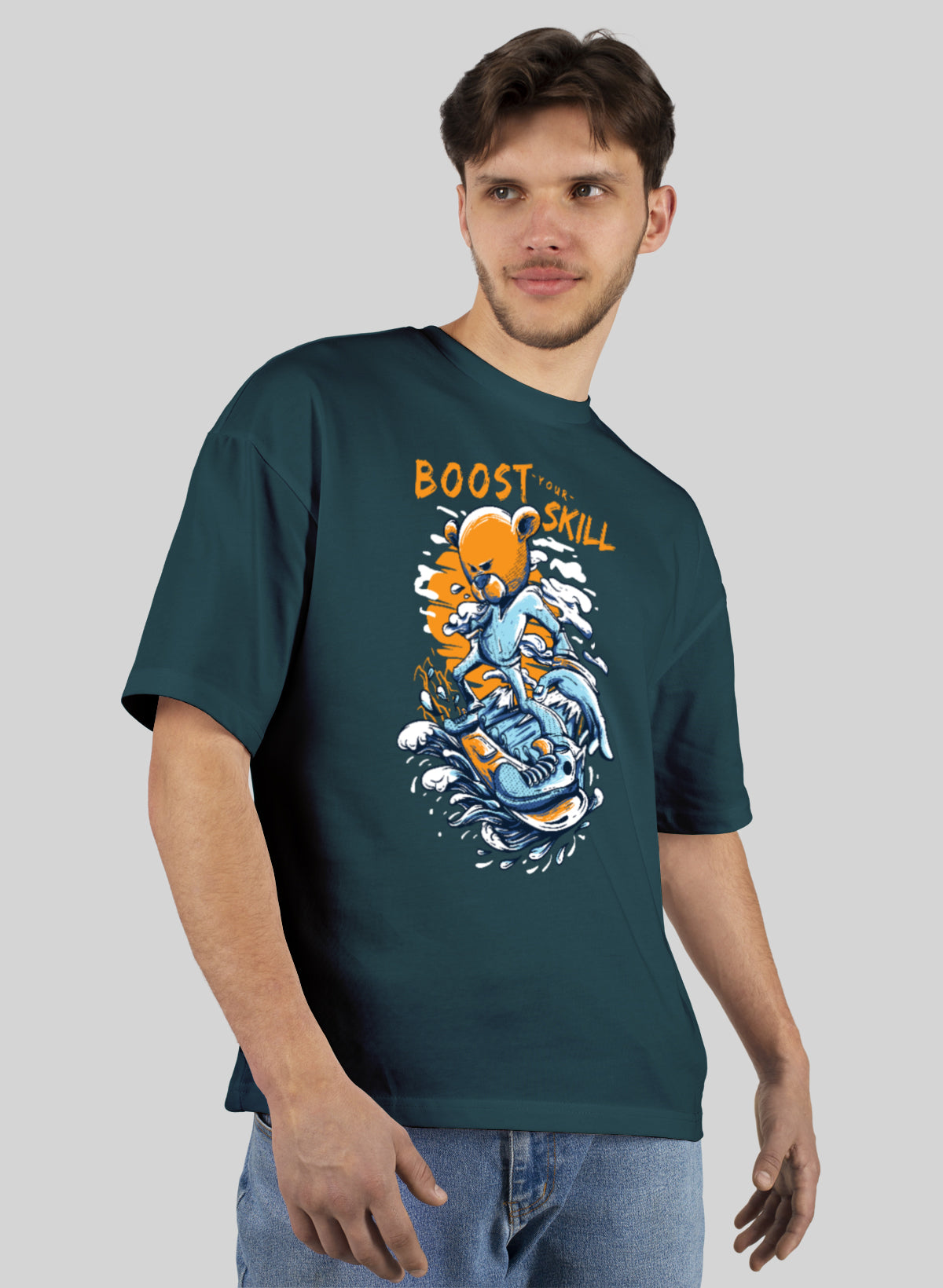 BOOST YOUR SKILL COTTON OVERSIZED T-SHIRT