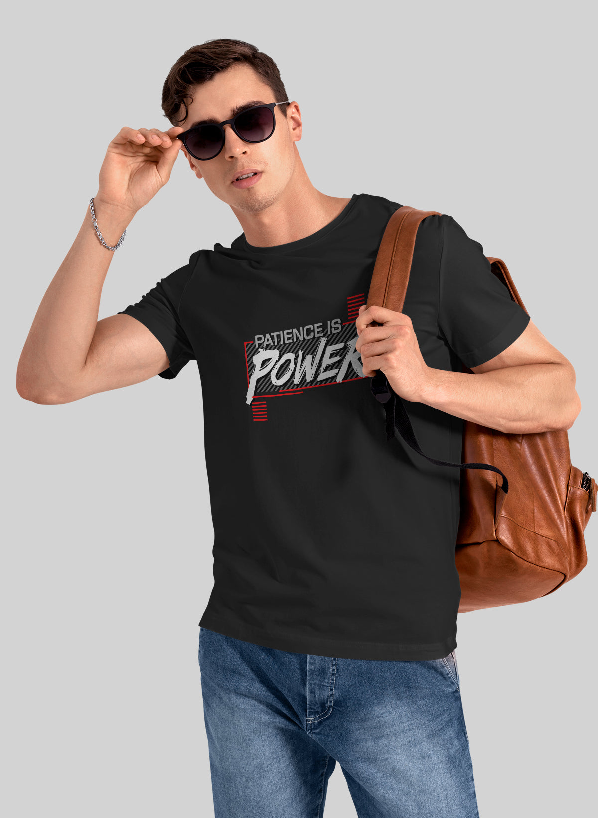 PETIENCE IS POWER CREW NECK T-SHIRT