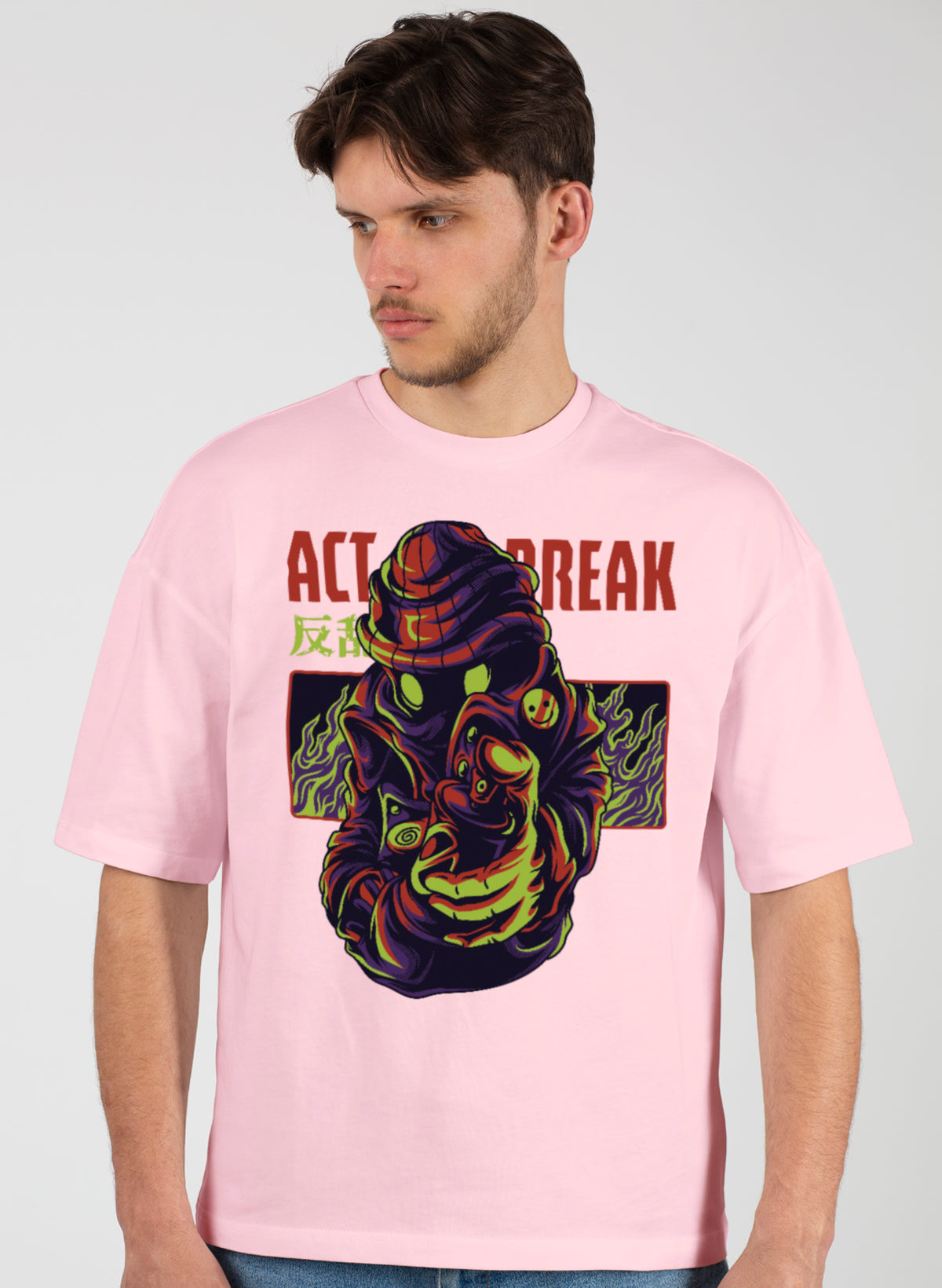 ACT BREAK COTTON OVERSIZED T-SHIRT