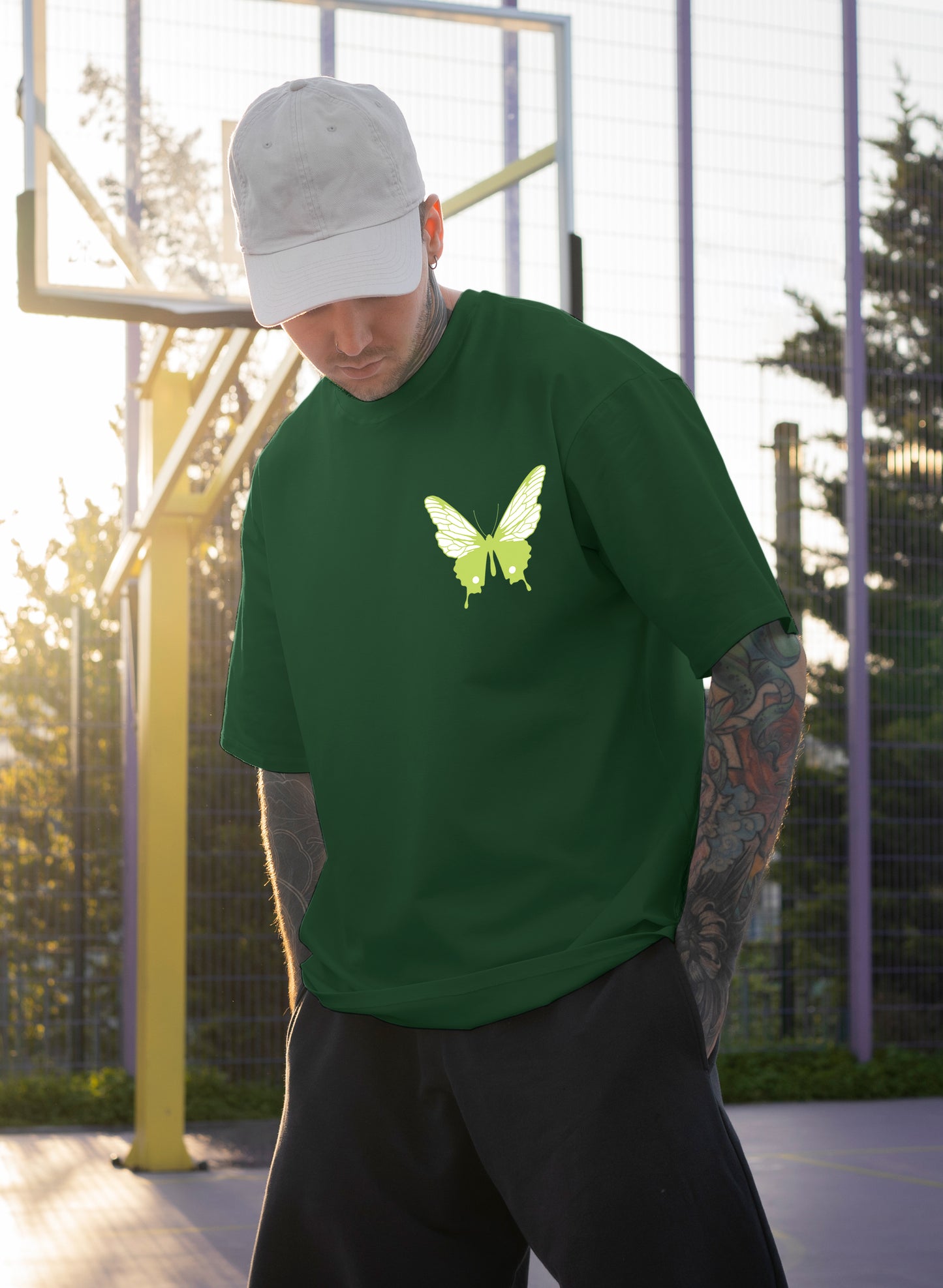 AUTHENTIC BUTTERFLY COTTON OVERSIZED T-SHIRT