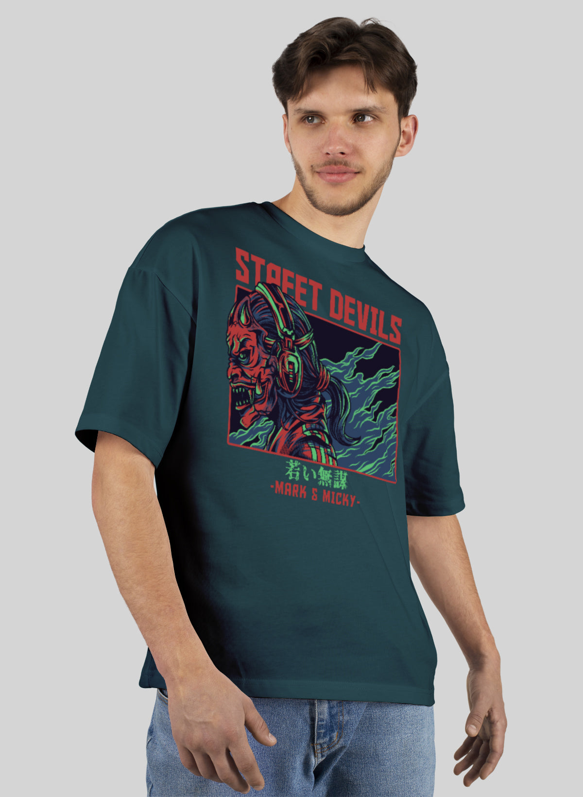 STREET DEVILS COTTON OVERSIZED T-SHIRT