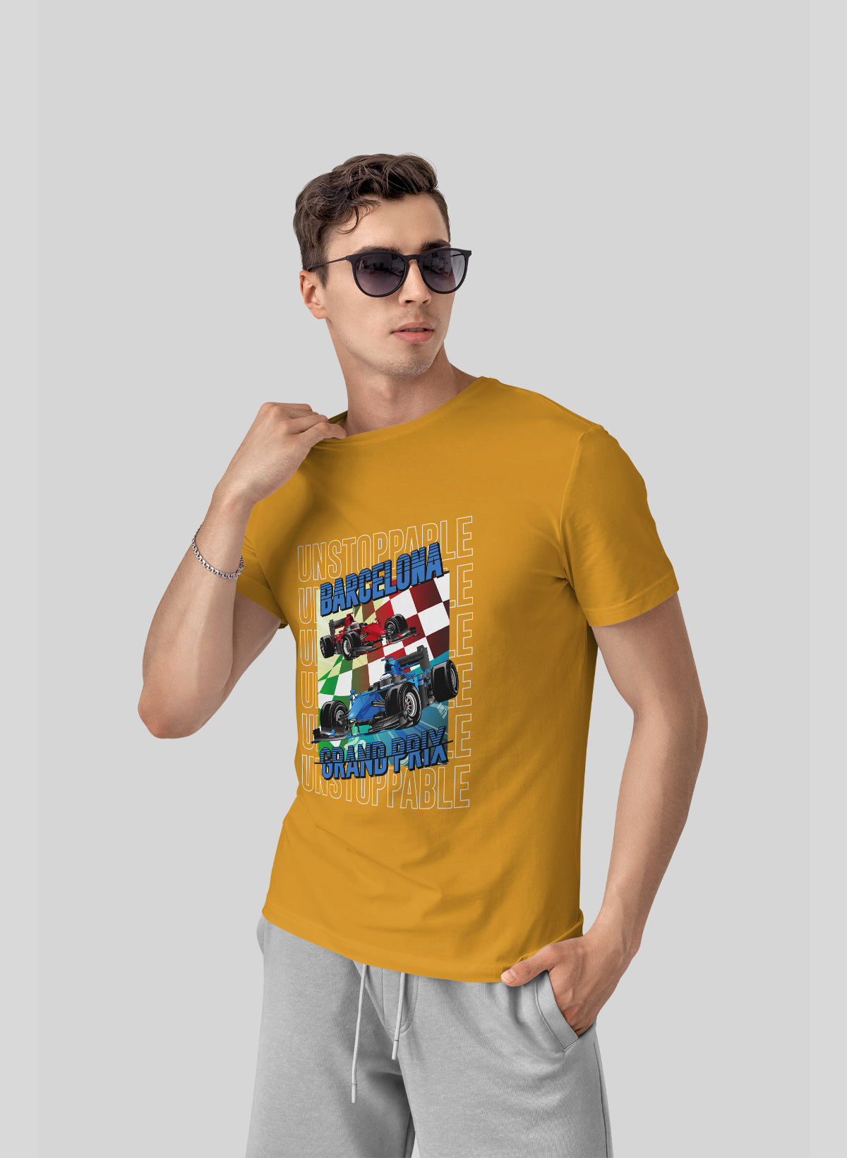 BARCELONA GRAND PRIX CREW NECK T-SHIRT