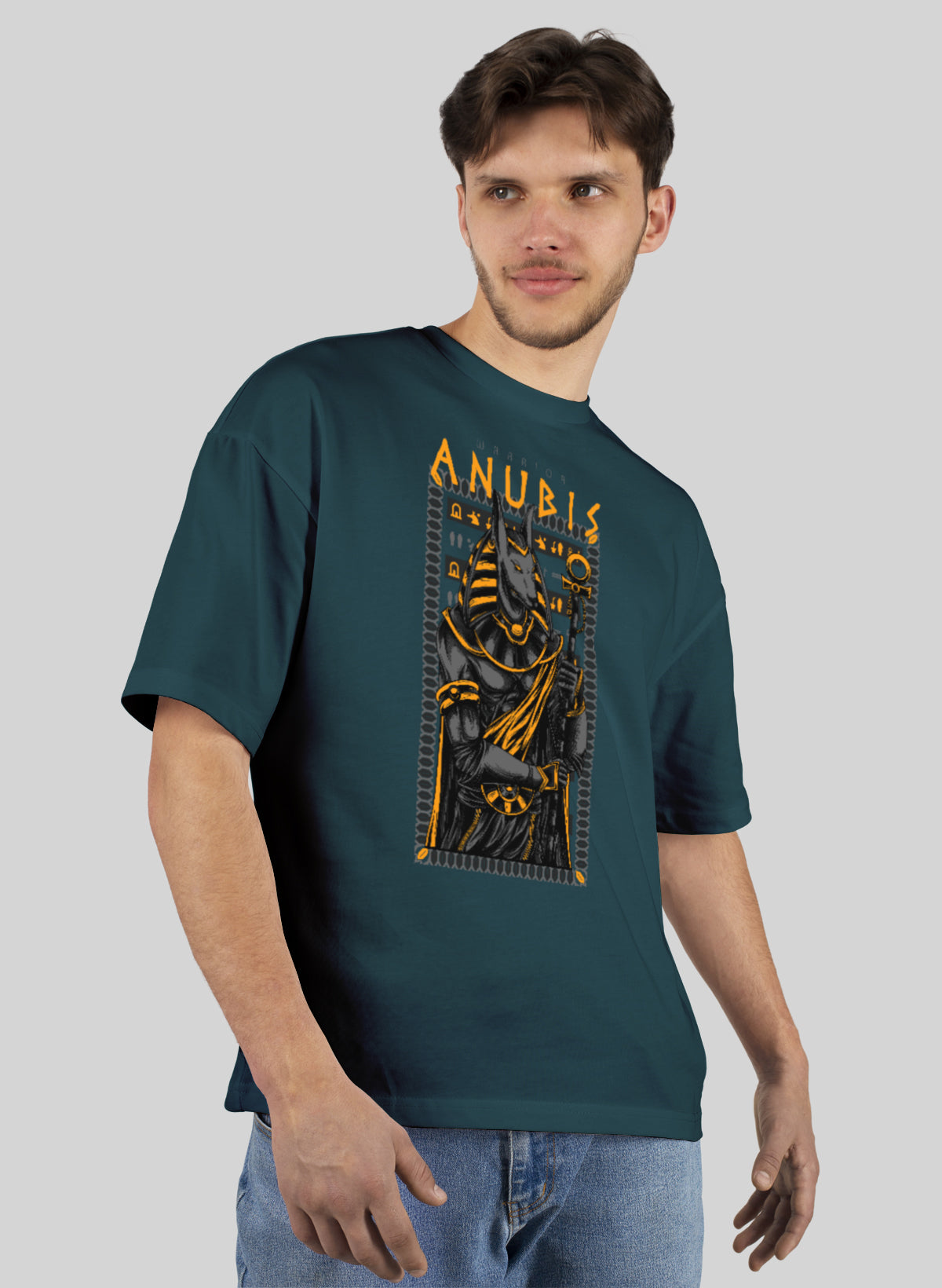 WARRIOR ANUBIS COTTON OVERSIZED T-SHIRT