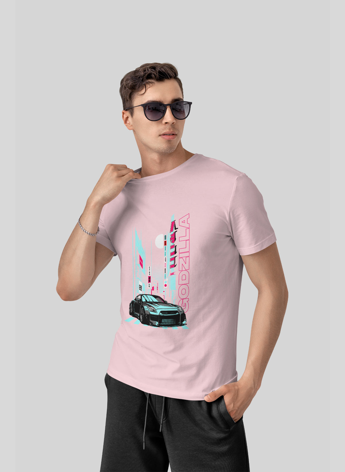 NEON SPEEDYWAY TOKYO DRIFT CREW NECK T-SHIRT