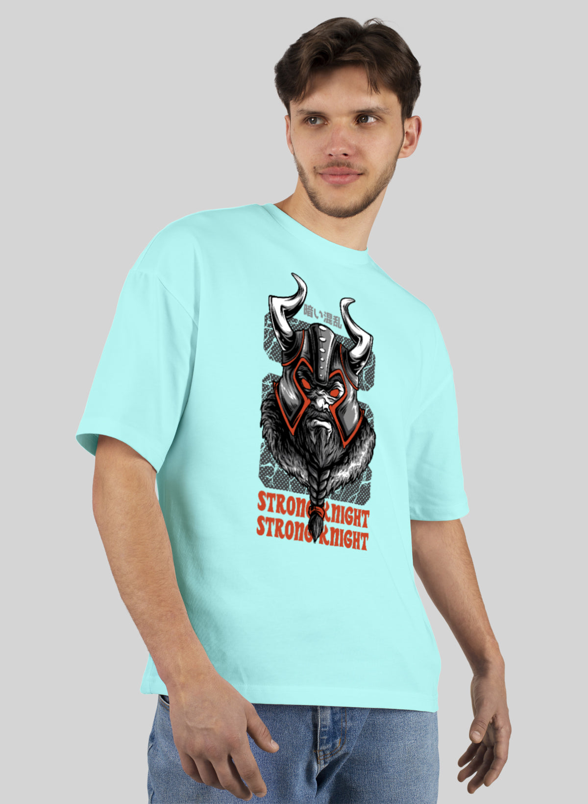 STRONG KNIGHT COTTON OVERSIZED T-SHIRT