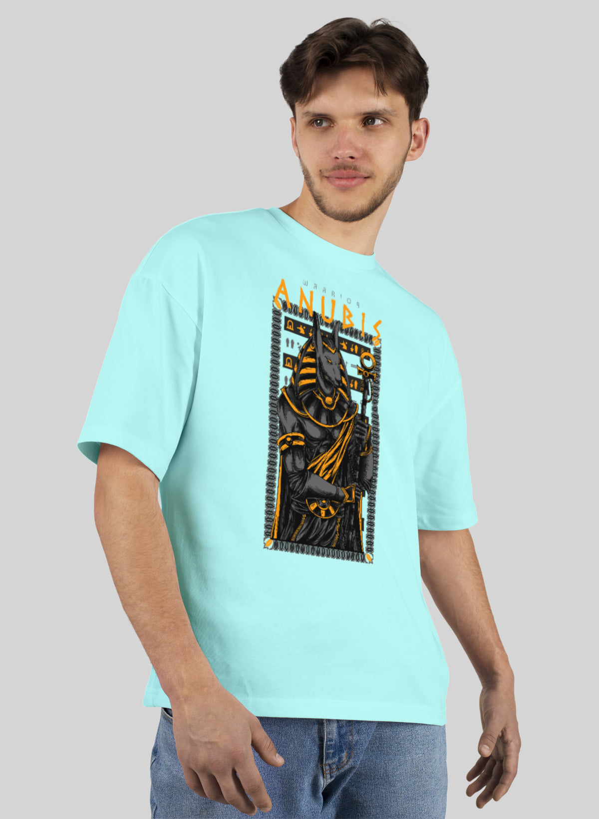 WARRIOR ANUBIS COTTON OVERSIZED T-SHIRT