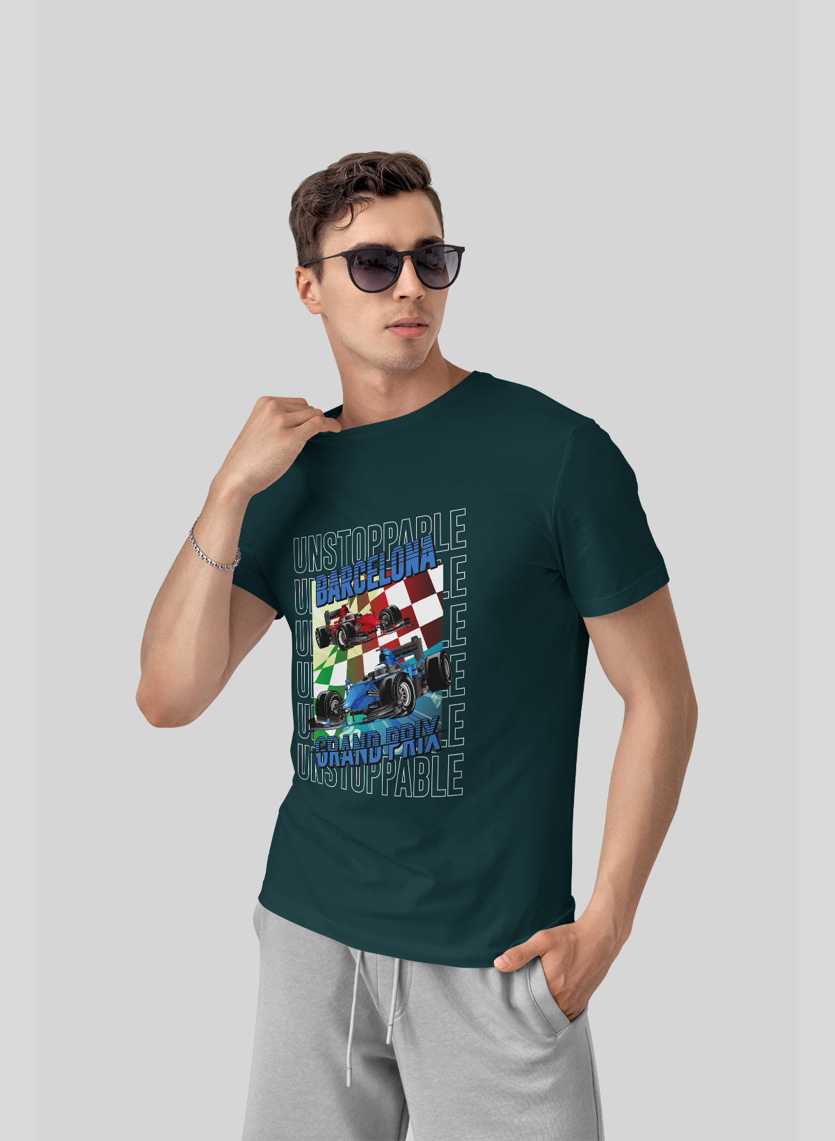 BARCELONA GRAND PRIX CREW NECK T-SHIRT