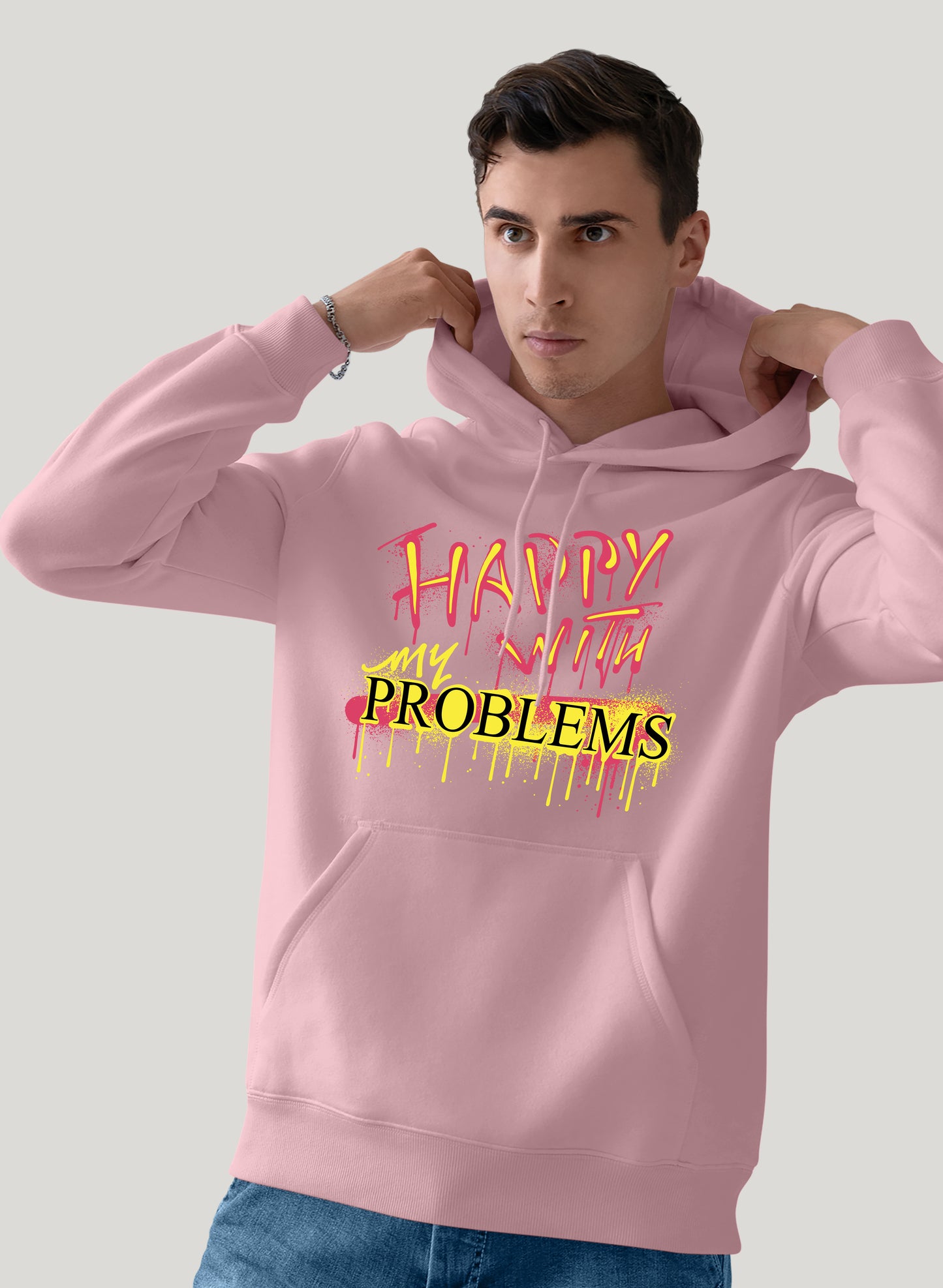 HAPPY WITH MY PROBLEMS COMFORT HOODIE