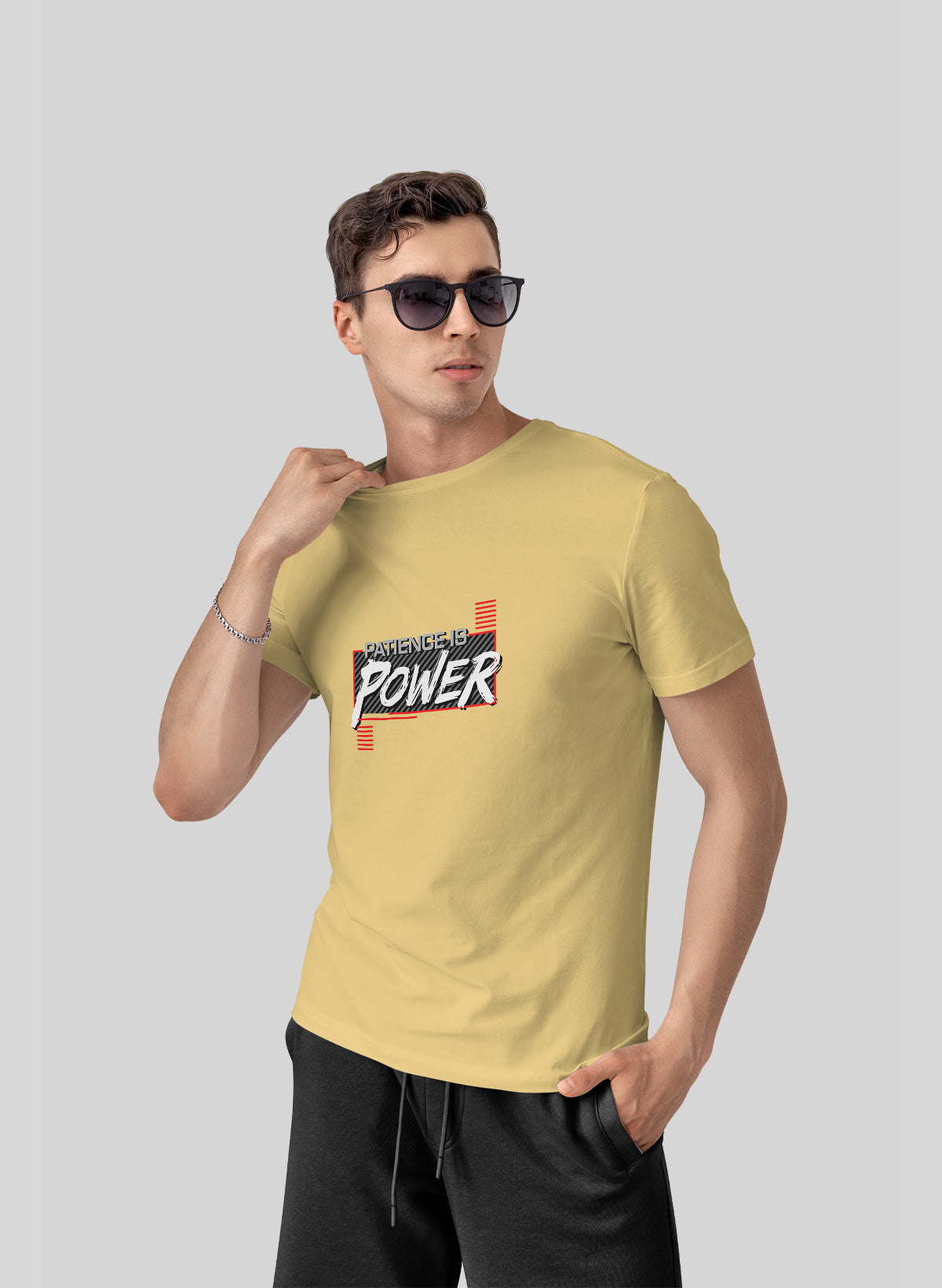 PETIENCE IS POWER CREW NECK T-SHIRT