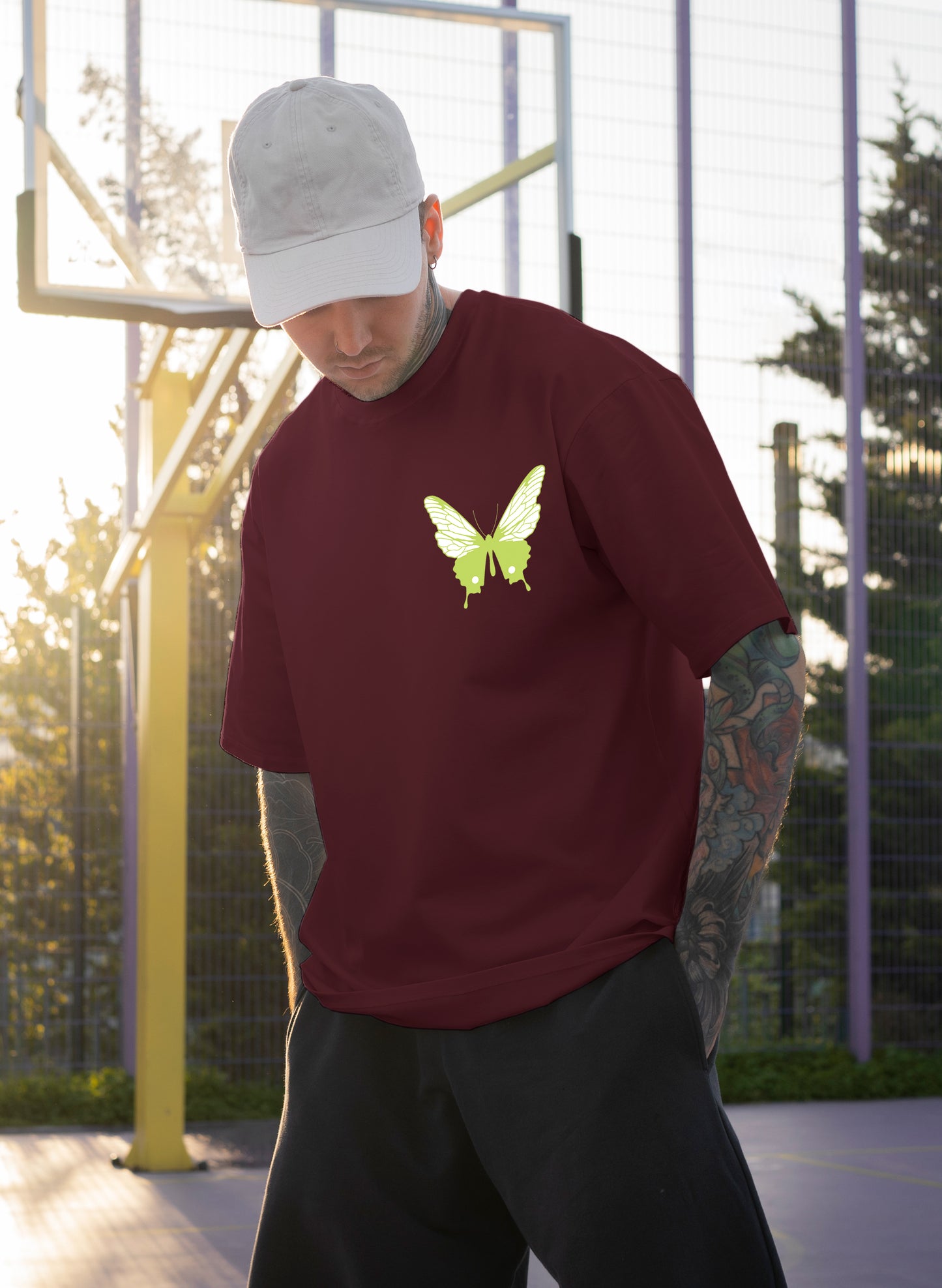 AUTHENTIC BUTTERFLY COTTON OVERSIZED T-SHIRT