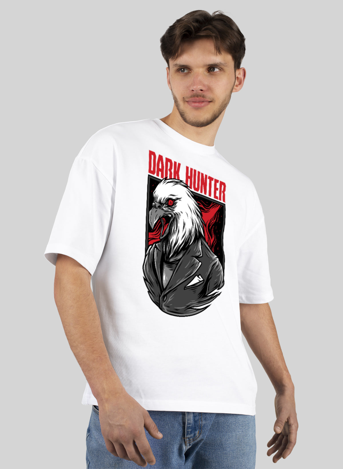 DARK HUNTER COTTON OVERSIZED T-SHIRT