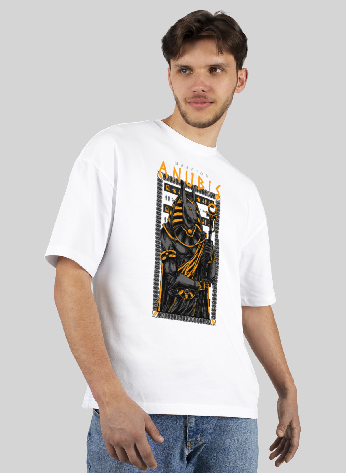 WARRIOR ANUBIS COTTON OVERSIZED T-SHIRT