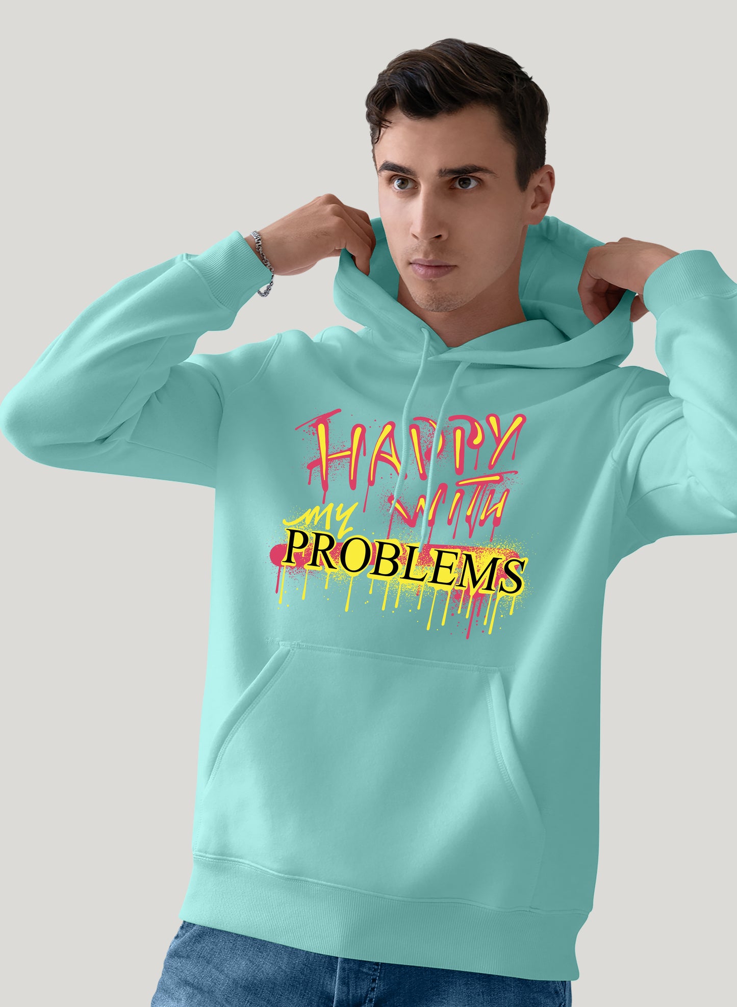 HAPPY WITH MY PROBLEMS COMFORT HOODIE