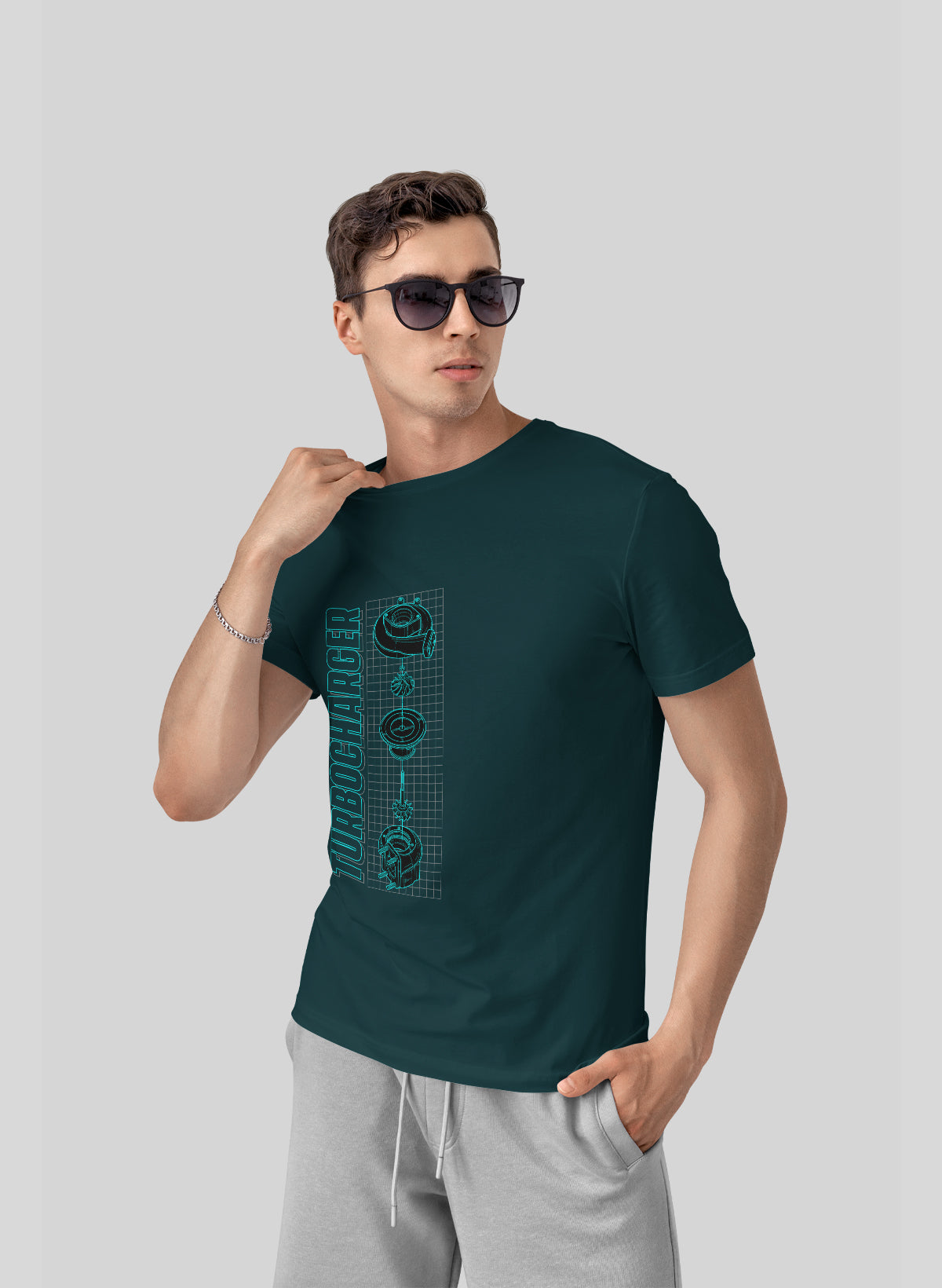 TURBO CHARGER CREW NECK T-SHIRT