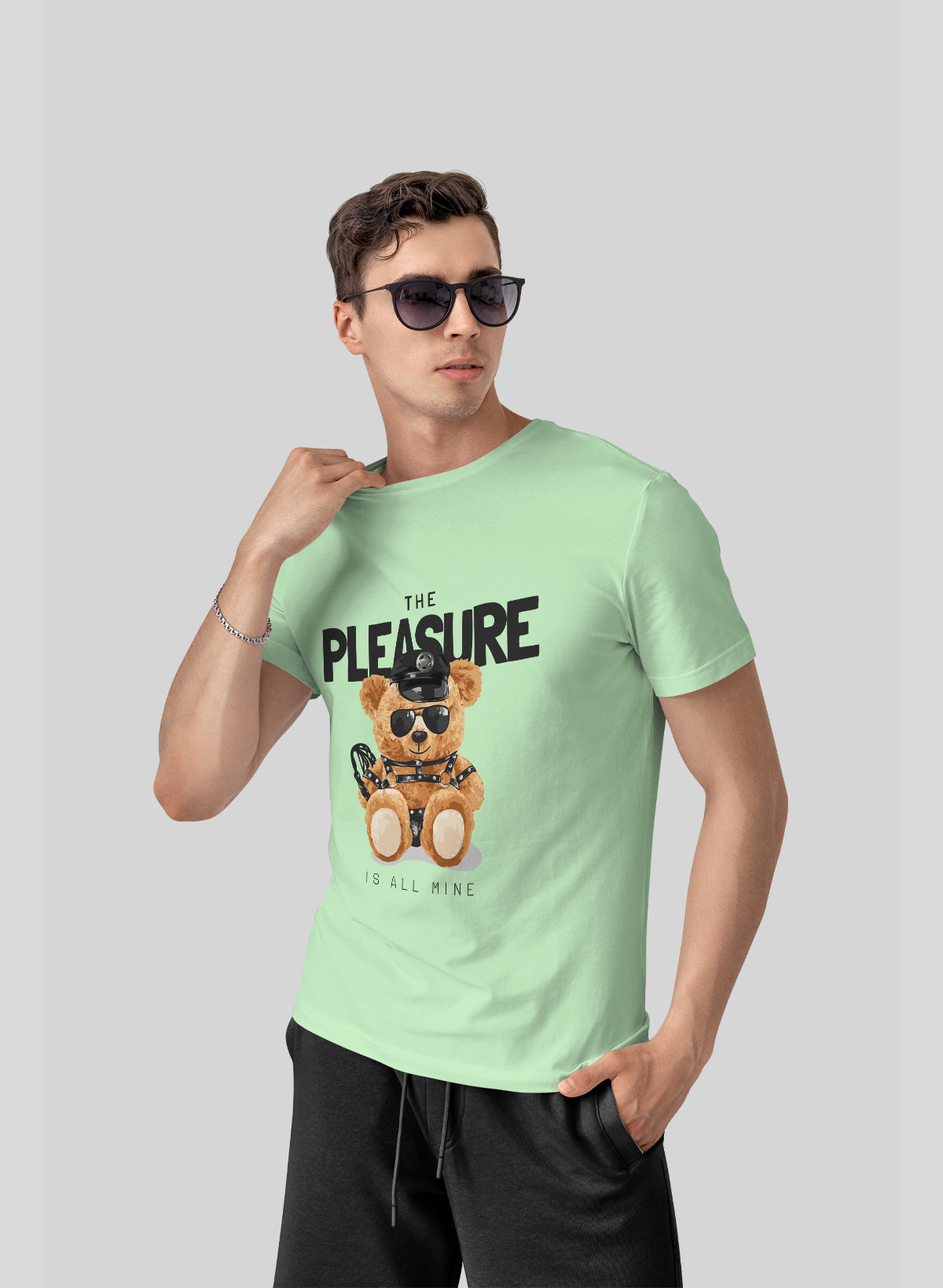 THE PLEASURE IS ALL MINE CREW NECK T-SHIRT