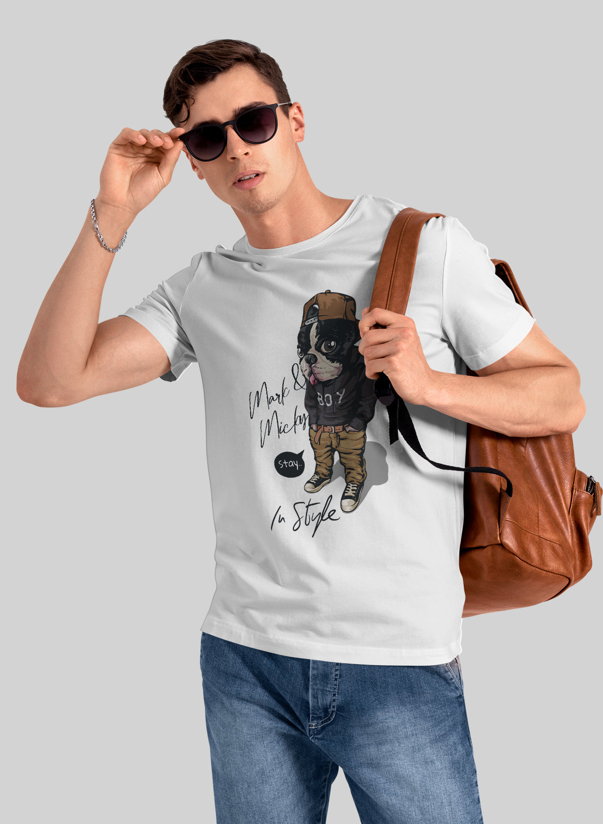 STAY IN STYLE CREW NECK T-SHIRT