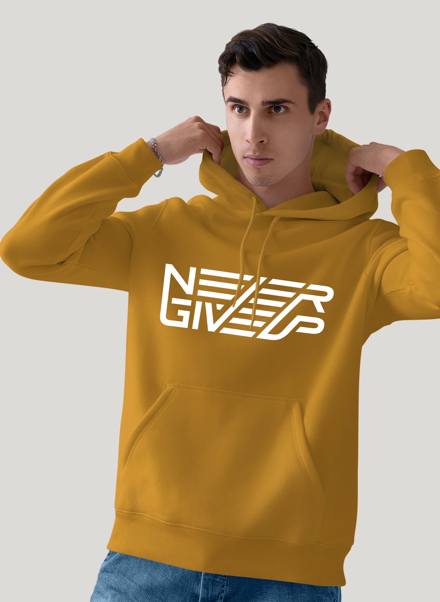 NEVER GIVE UP COMFORT HOODIE