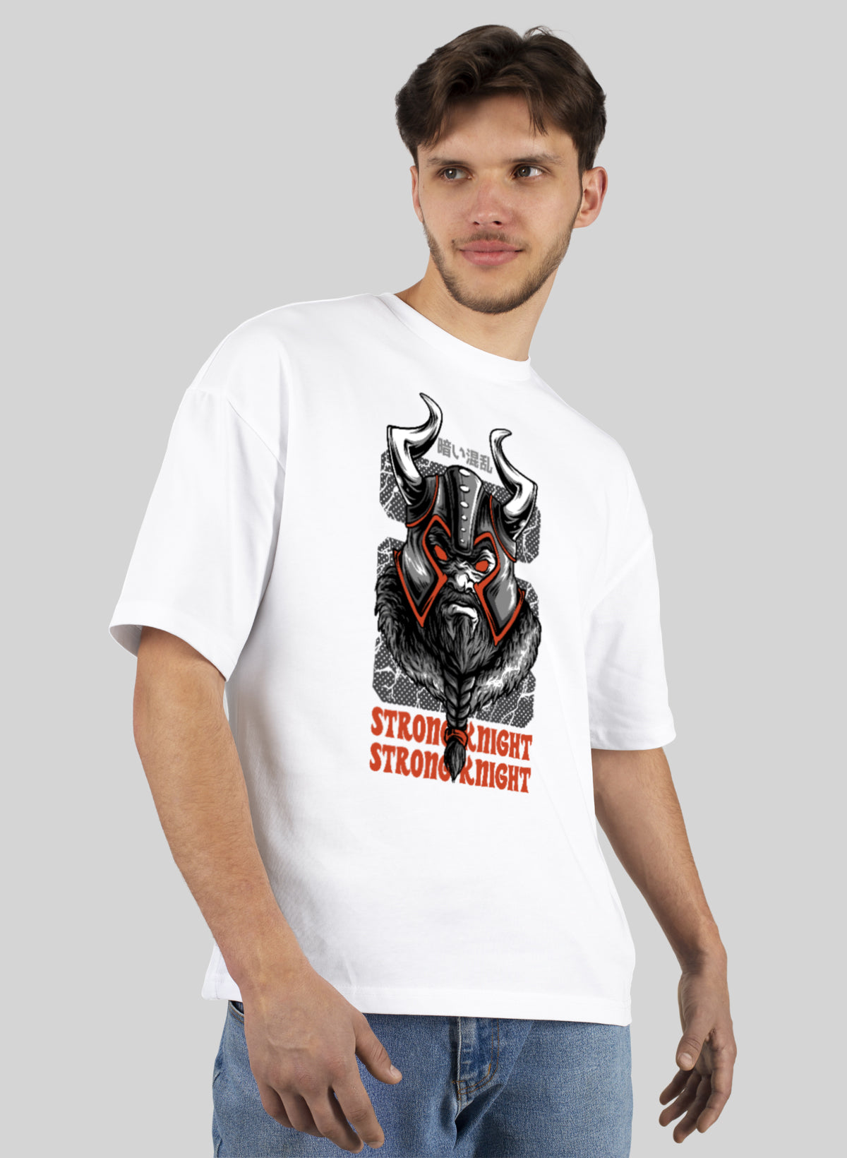 STRONG KNIGHT COTTON OVERSIZED T-SHIRT