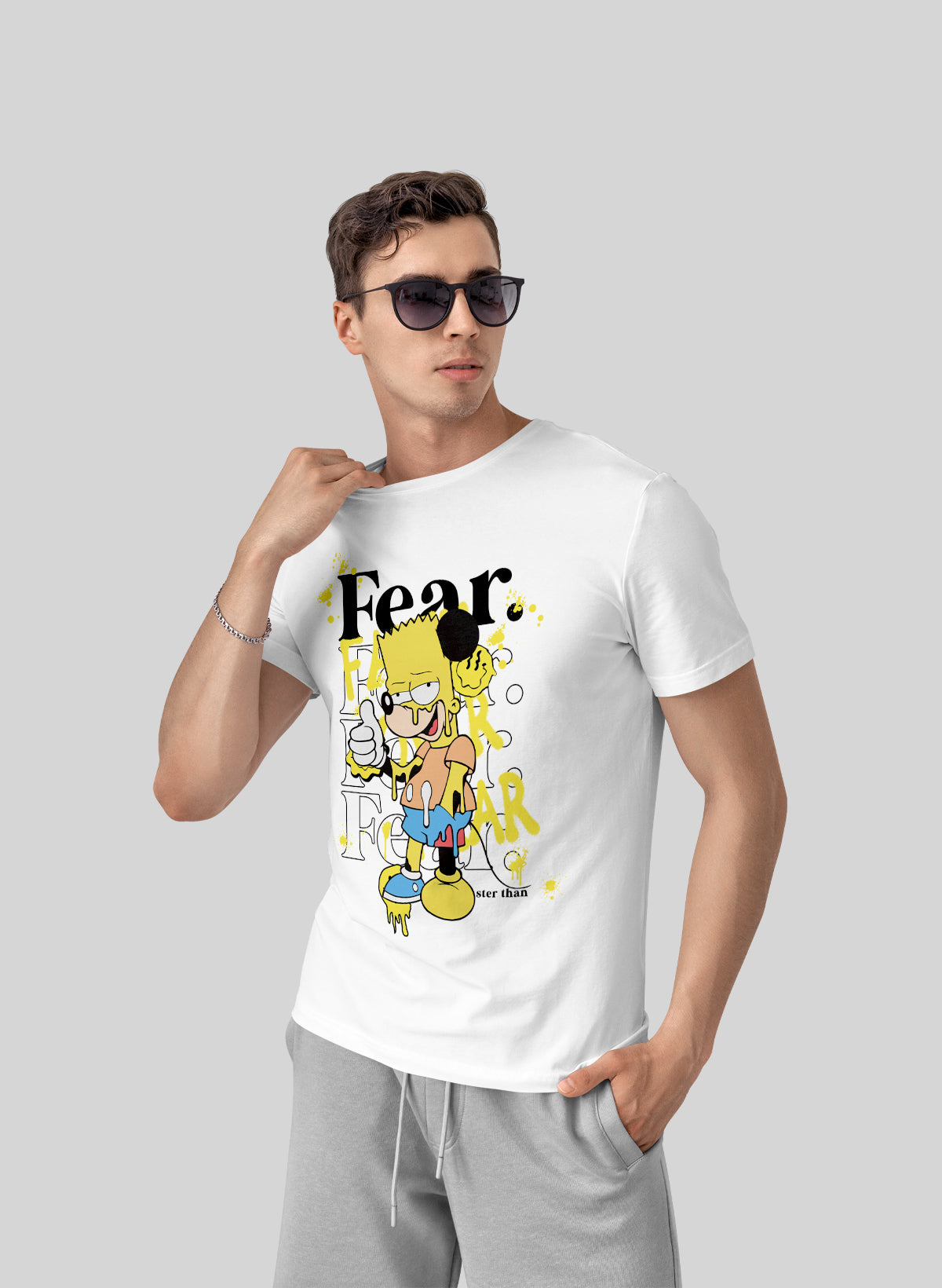 FEAR STER THAN CREW NECK T-SHIRT