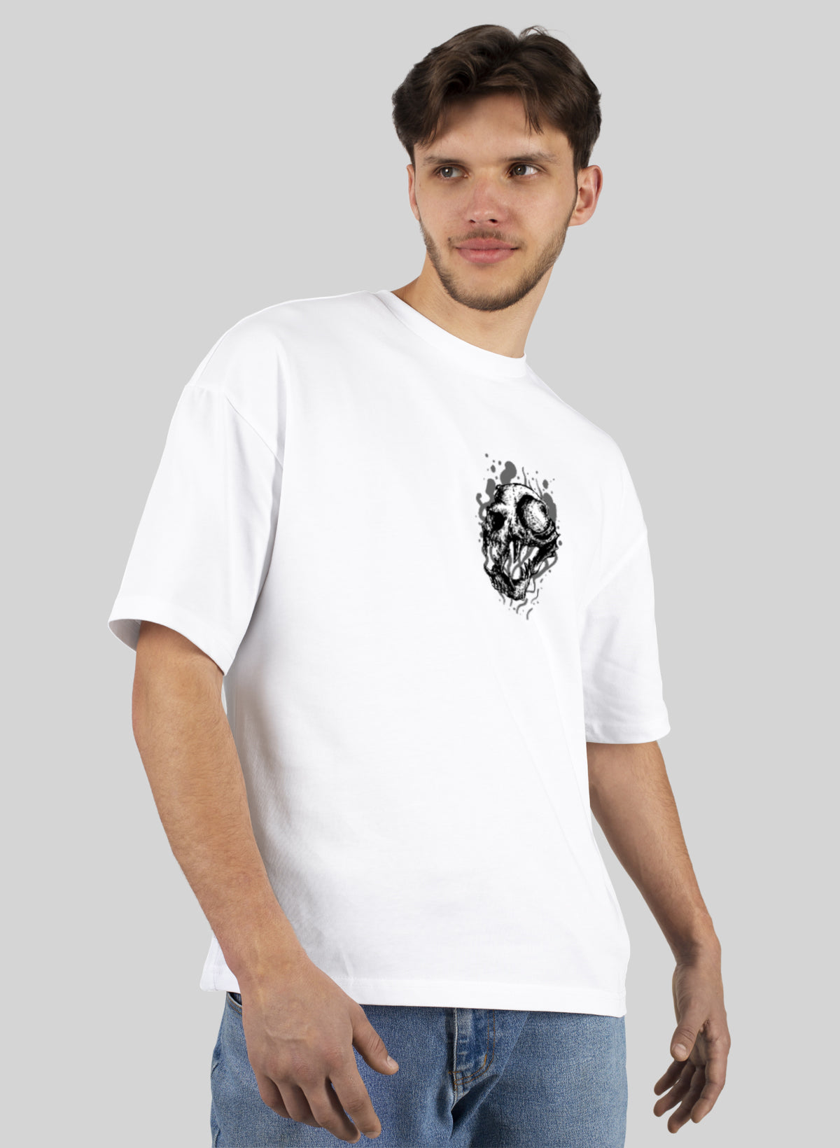 DEATHLY ROAR COTTON OVERSIZED T-SHIRT