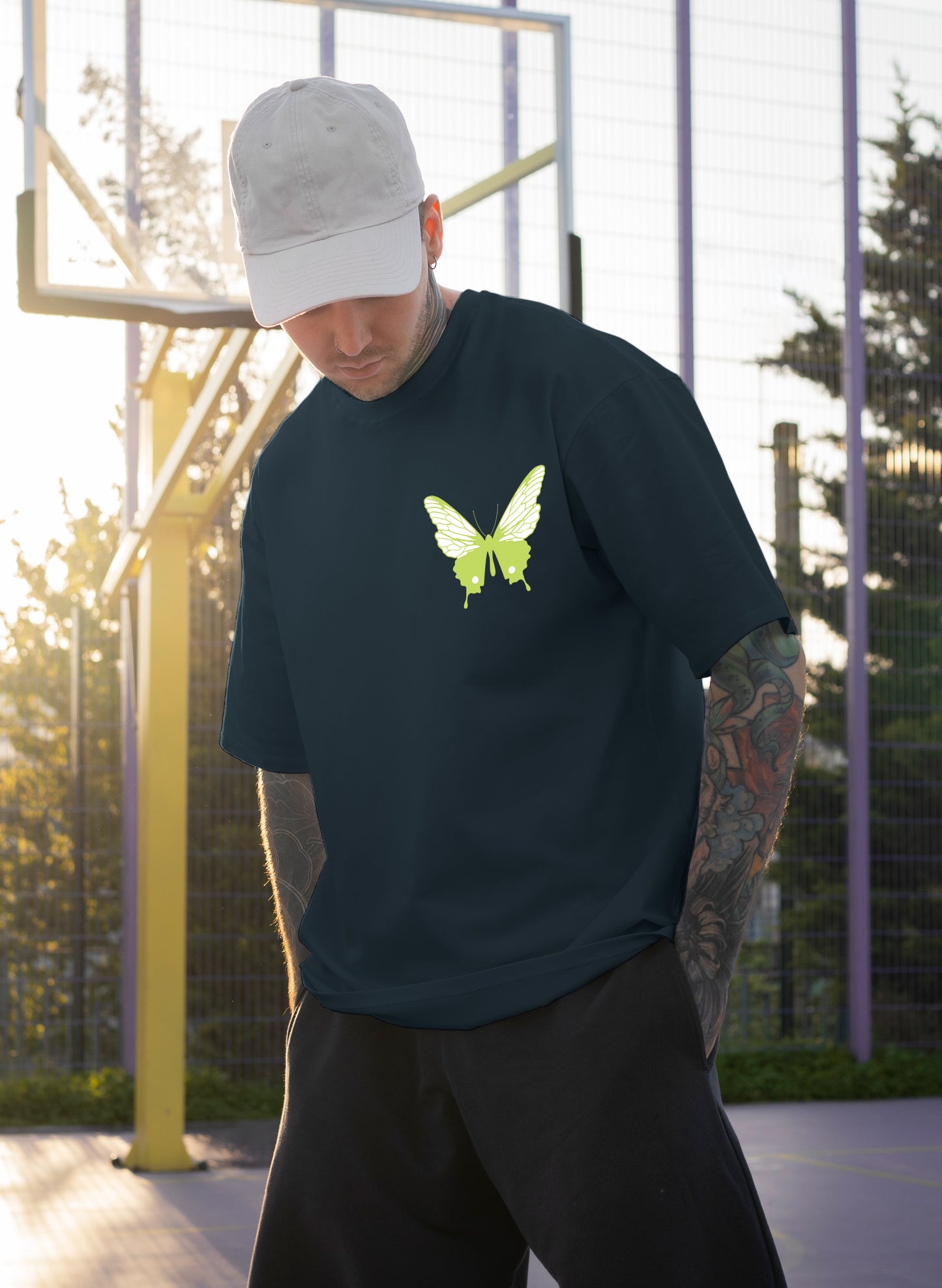 AUTHENTIC BUTTERFLY COTTON OVERSIZED T-SHIRT