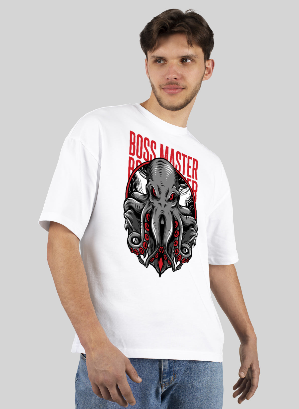 BOSS MASTER COTTON OVERSIZED T-SHIRT