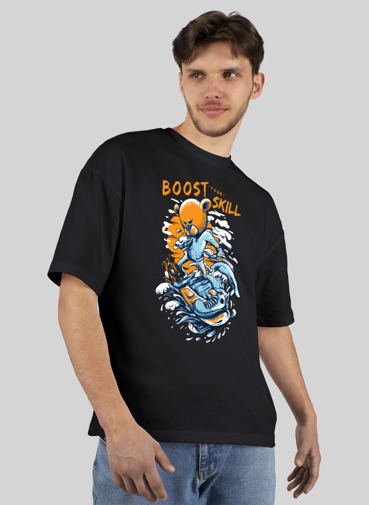 BOOST YOUR SKILL COTTON OVERSIZED T-SHIRT