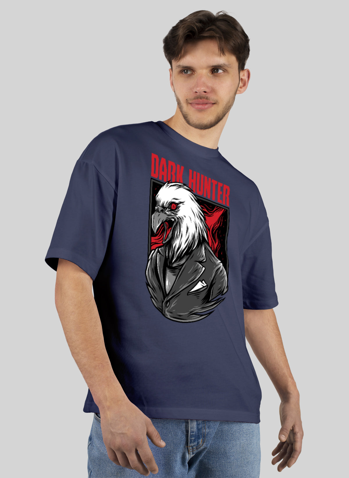 DARK HUNTER COTTON OVERSIZED T-SHIRT