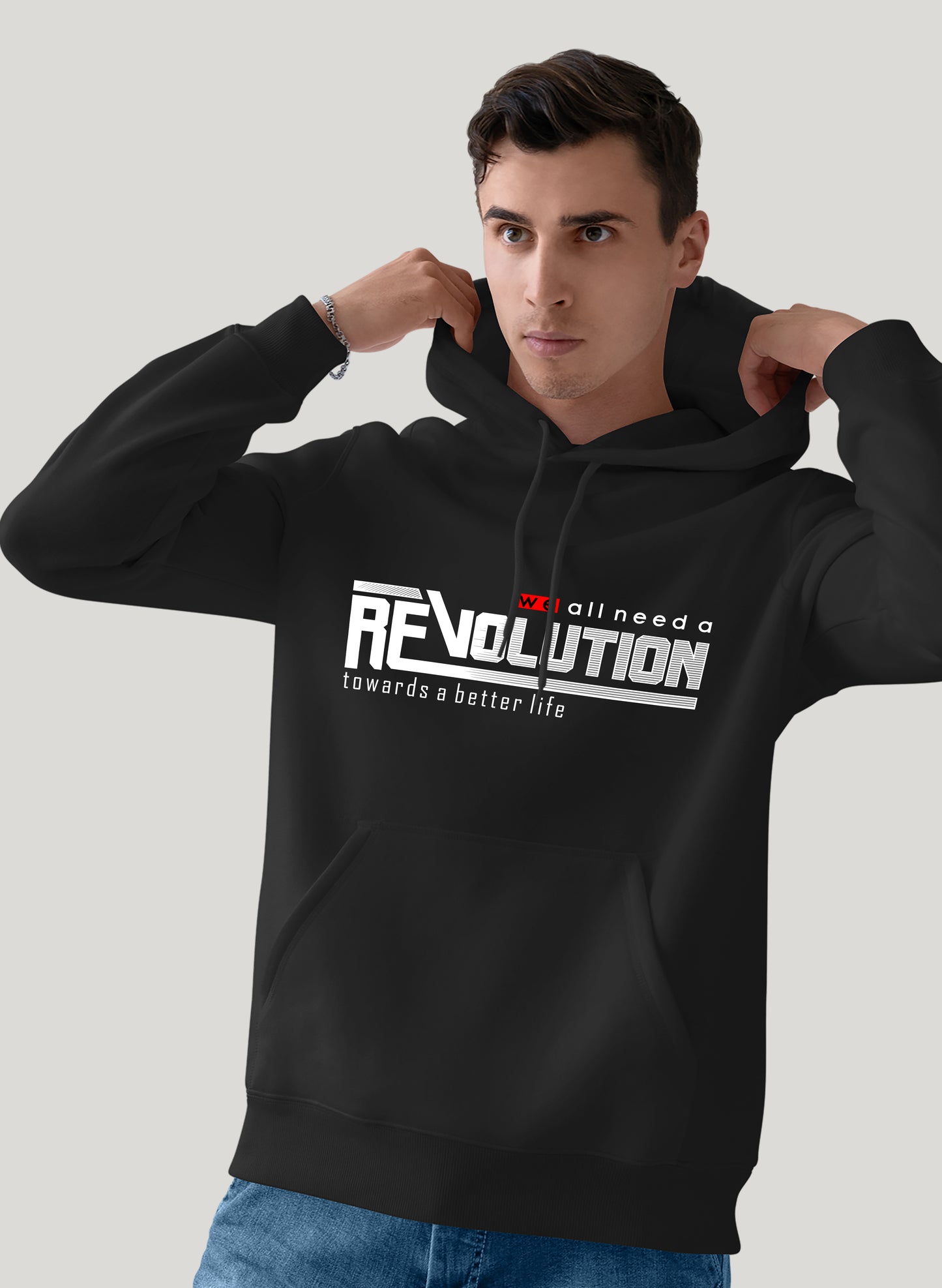 WE NEED REVOLUTION COMFORT HOODIE