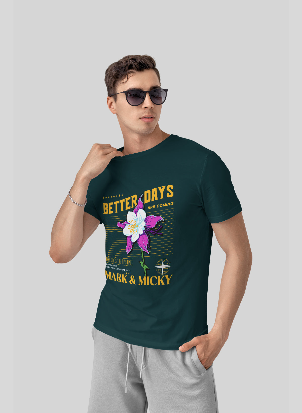 BETTER DAYS BLOOMING CREW NECK T-SHIRT