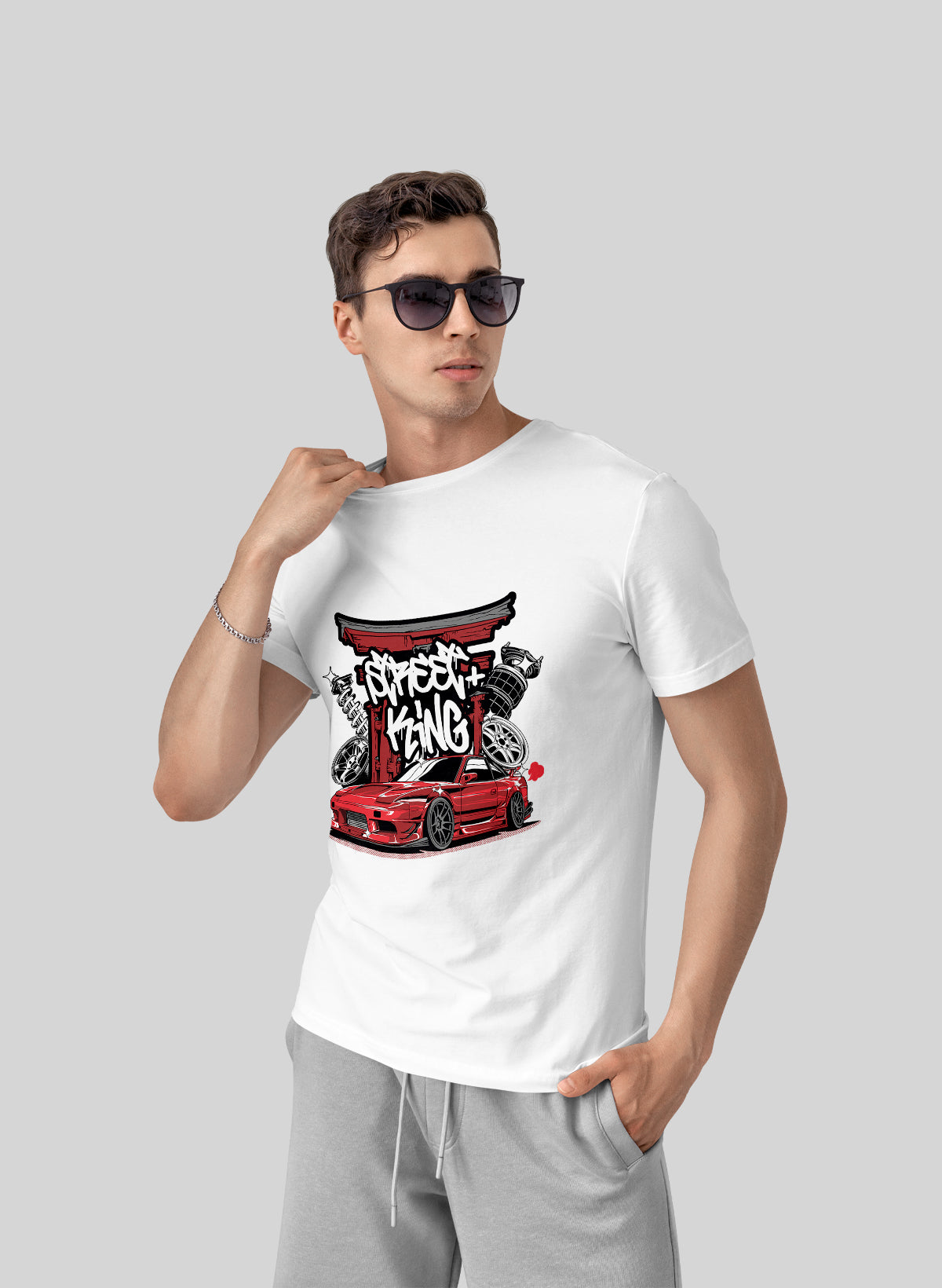 STREET KING THE ART OF SPEED CREW NECK T-SHIRT