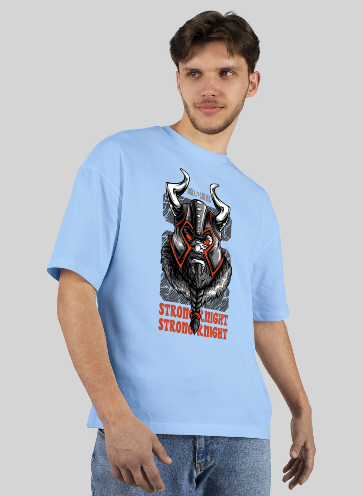 STRONG KNIGHT COTTON OVERSIZED T-SHIRT