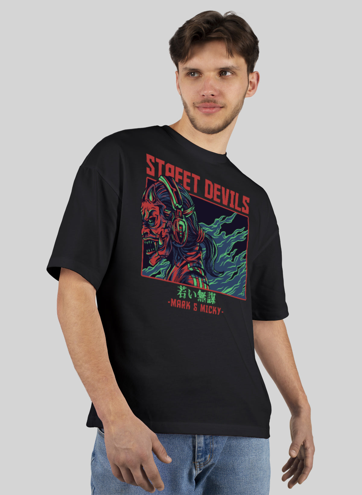 STREET DEVILS COTTON OVERSIZED T-SHIRT