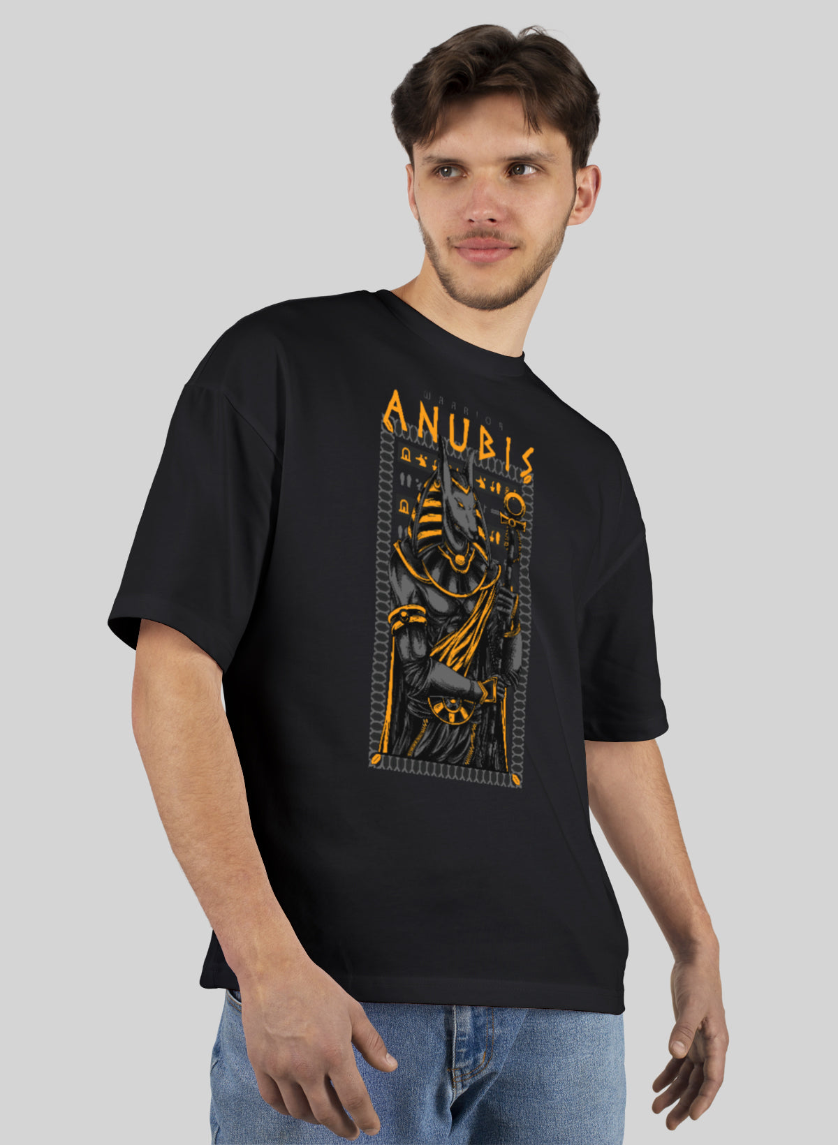 WARRIOR ANUBIS COTTON OVERSIZED T-SHIRT