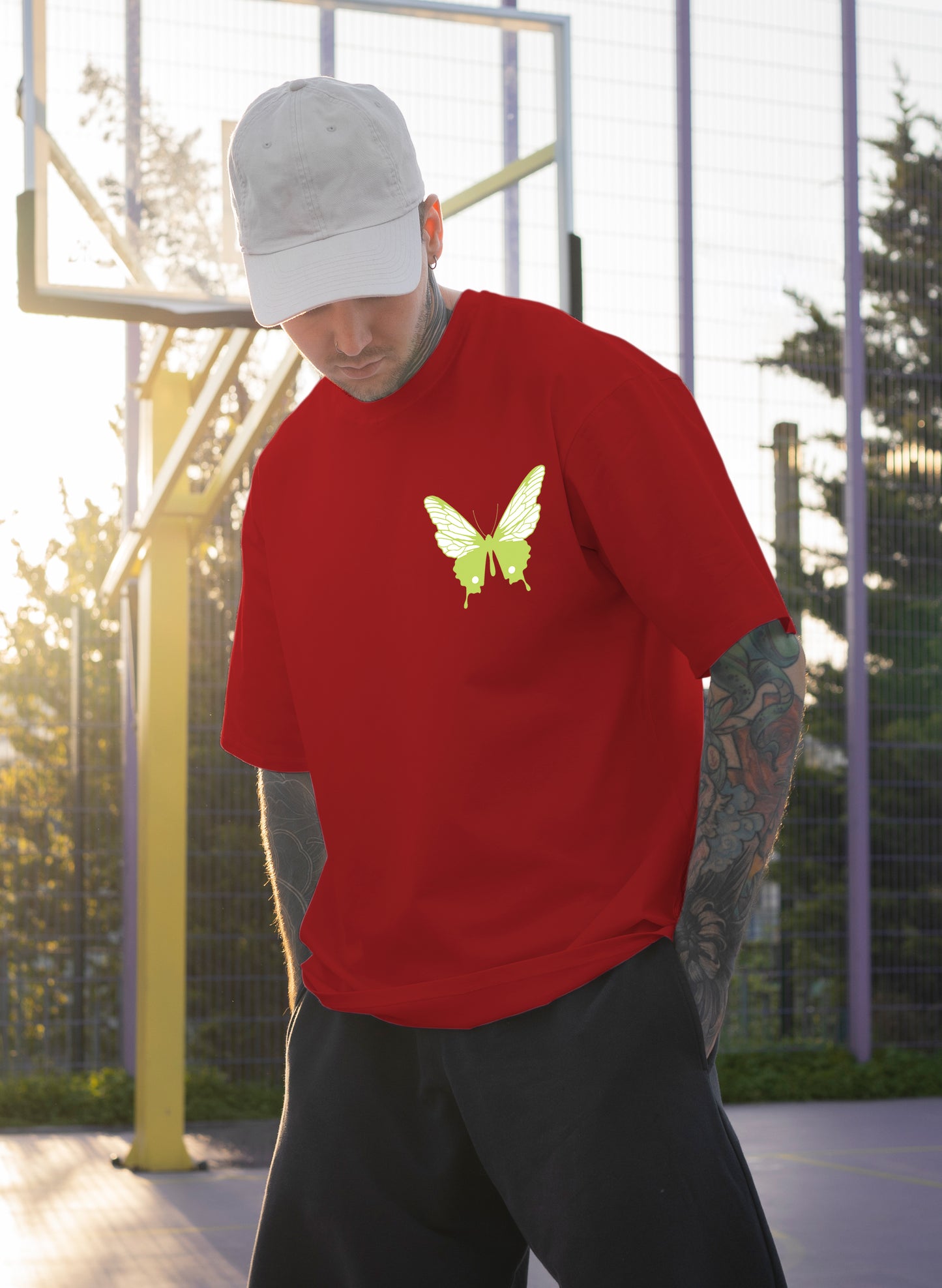 AUTHENTIC BUTTERFLY COTTON OVERSIZED T-SHIRT