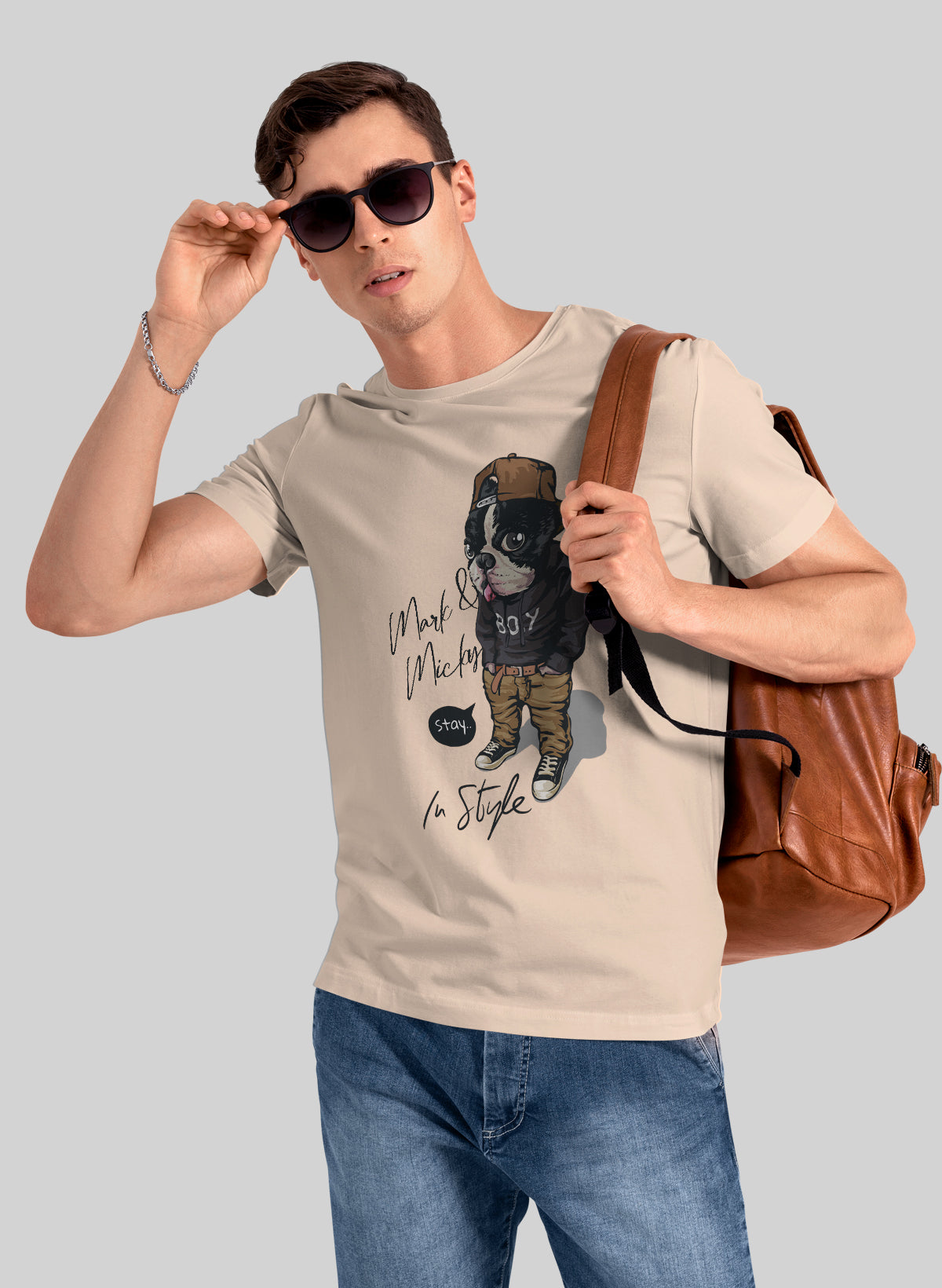 STAY IN STYLE CREW NECK T-SHIRT