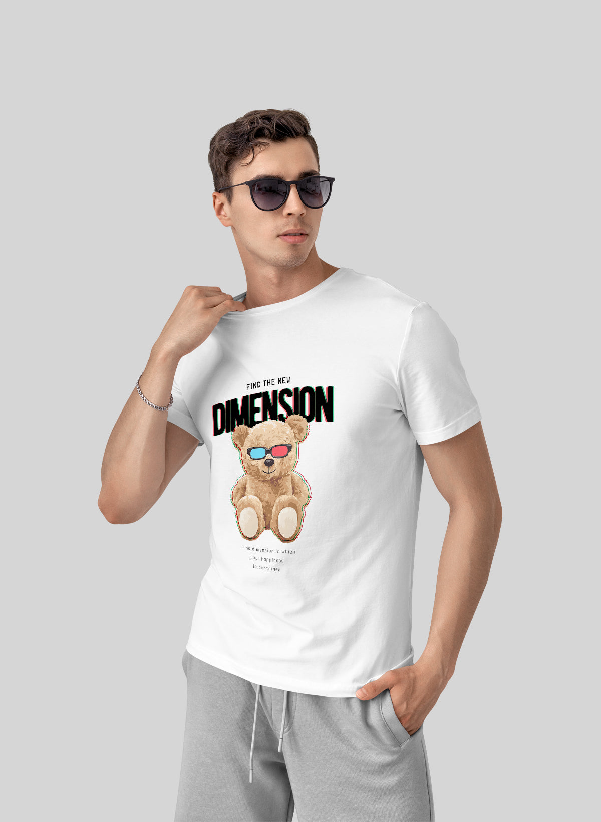 TEDDY FIND THE NEW DIMENSION CREW NECK T-SHIRT