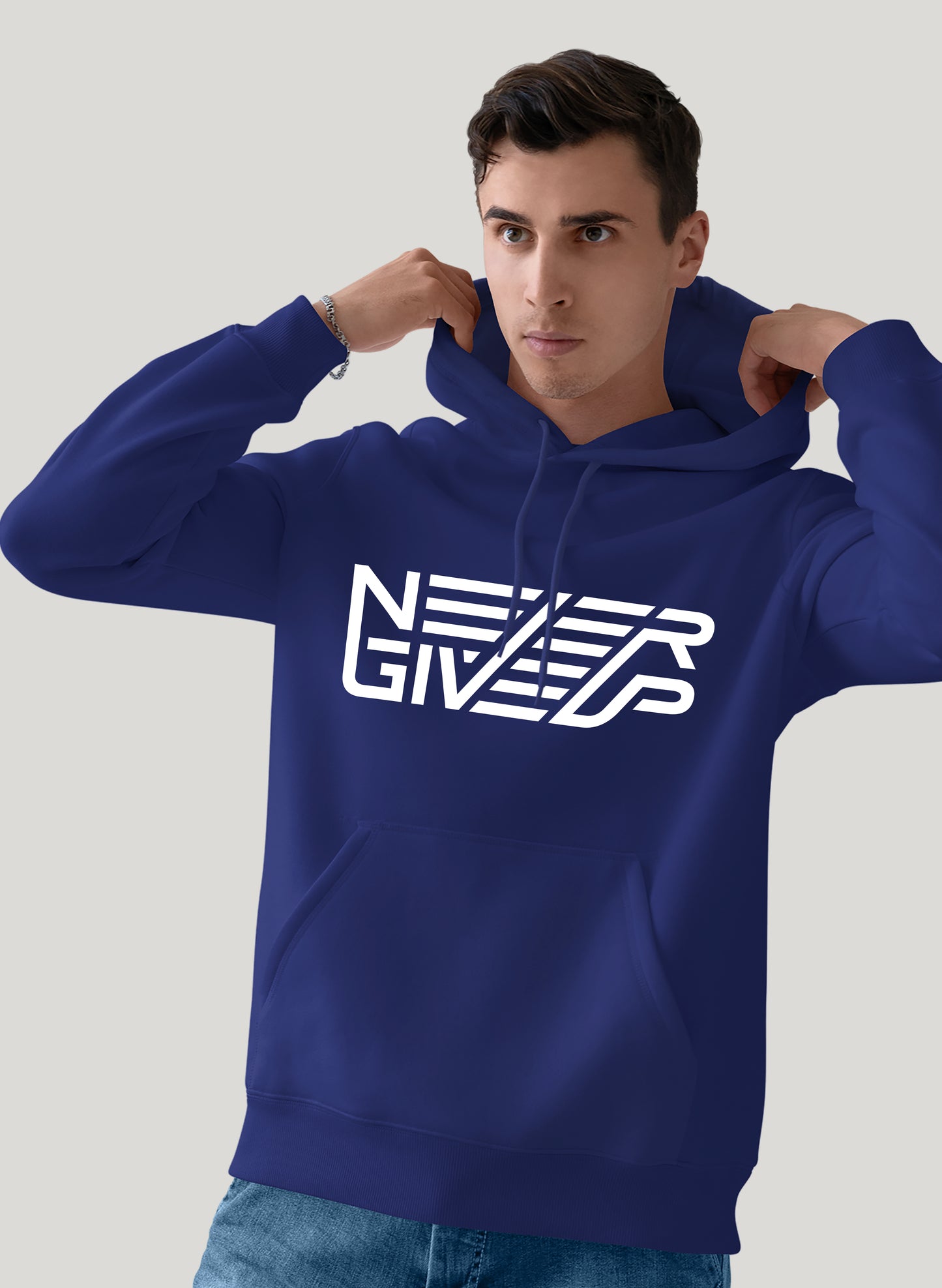 NEVER GIVE UP COMFORT HOODIE